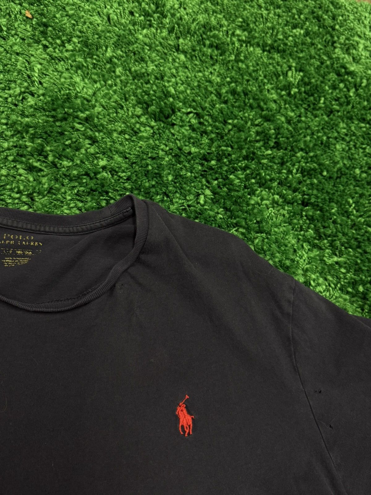 Polo Ralph Lauren Polo Ralph Lauren Distressed Navy Classic OG Logo Large Tee Size US L / EU 52-54 / 3 - 2 Thumbnail