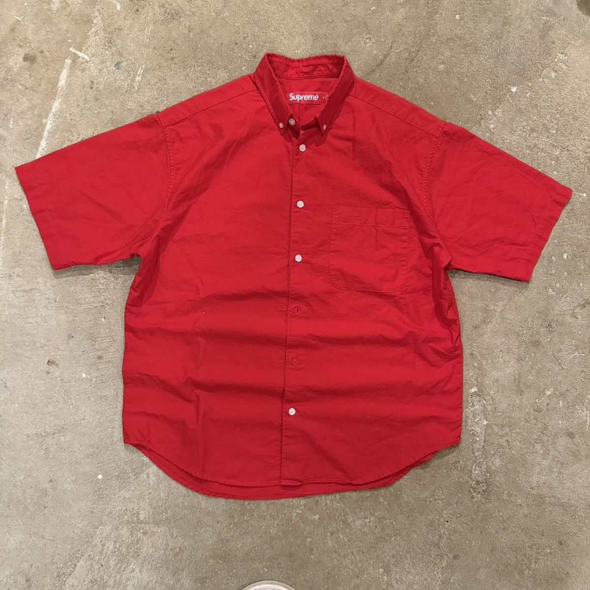 Supreme Supreme Small Box Logo SS Button Up Size US S / EU 44-46 / 1 - 1 Thumbnail