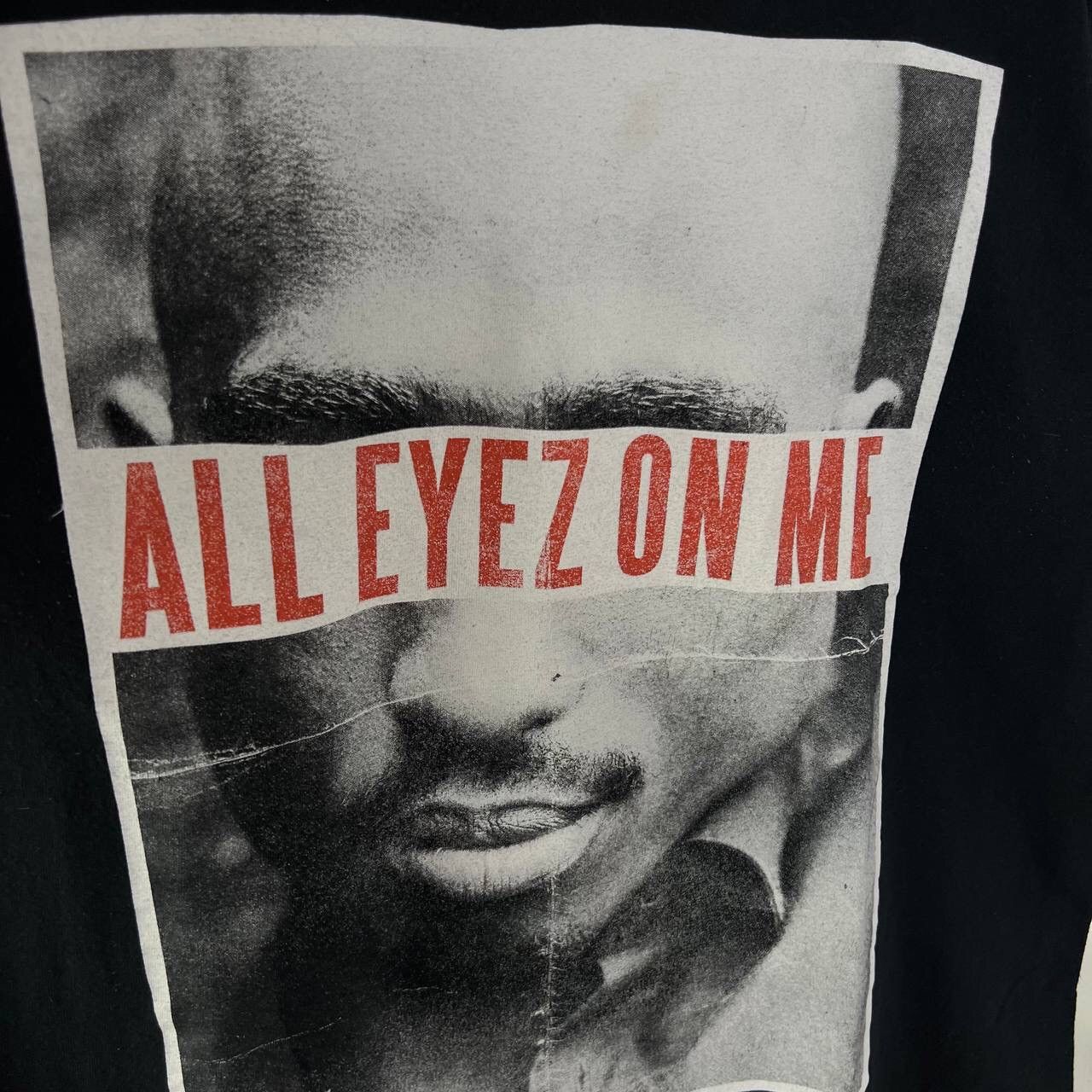 Rap Tees Y2k Vintage 2Pac Rap Tee Total Drill Washed T-shirt Size US M / EU 48-50 / 2 - 3 Thumbnail