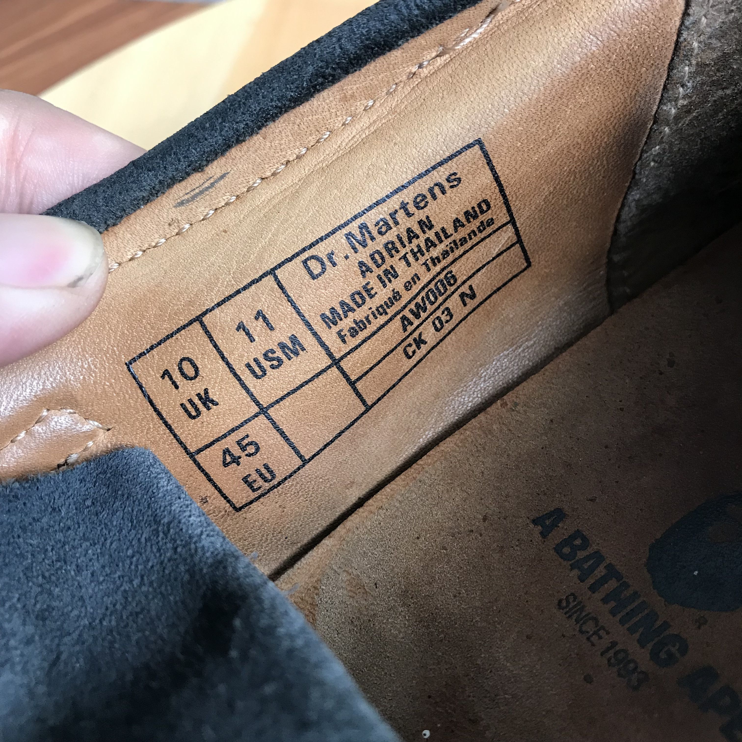 Dr. Martens Dr Martens x Bape A bathing ape Adrian Tassle Black Suede Size US 11.5 / EU 44-45 - 7 Thumbnail