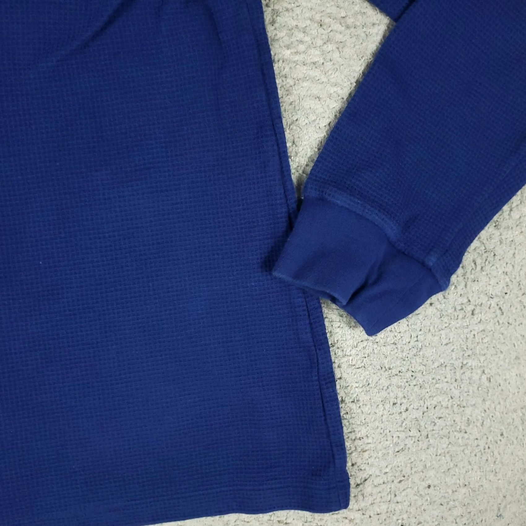Lacoste Lacoste T Shirt Mens Large Blue Thermal Pony Waffle Knit Long Sleeve Fade(faded) Polo Logo–All Seasons Size US L / EU 52-54 / 3 - 4 Thumbnail