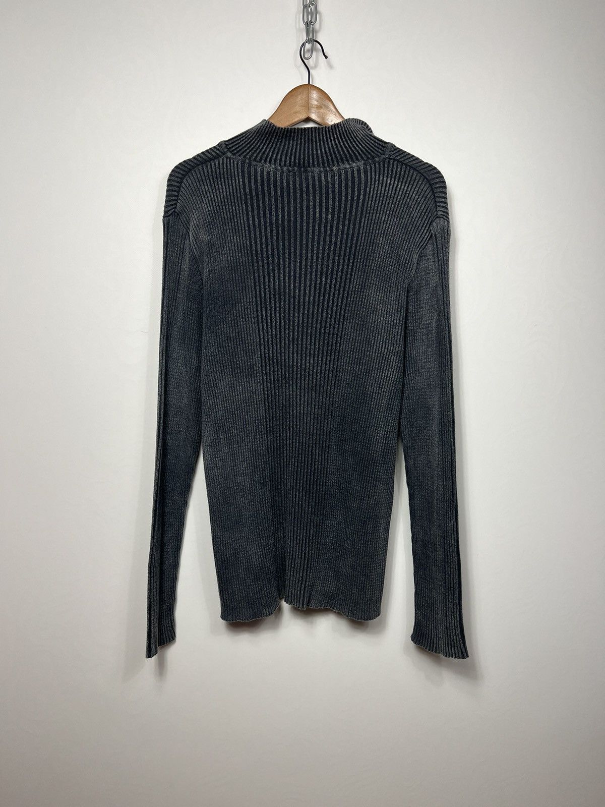 Versace Jeans Couture Rare Versace Ribbed Y2K Avant Garde Sweater With Logo Size US XL / EU 56 / 4 - 16 Thumbnail