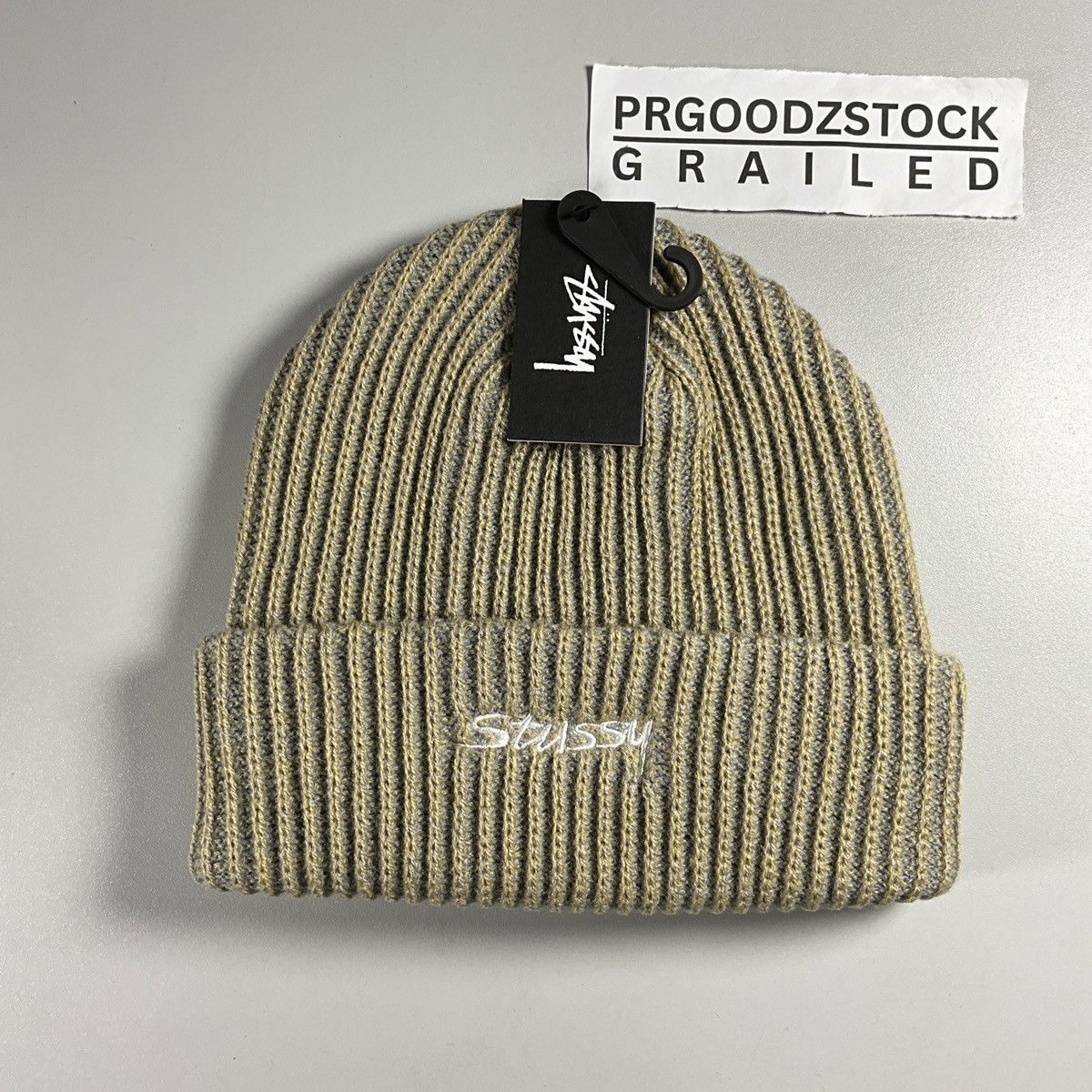 Other Stussy cuff beanie - tan Size ONE SIZE - 1 Thumbnail