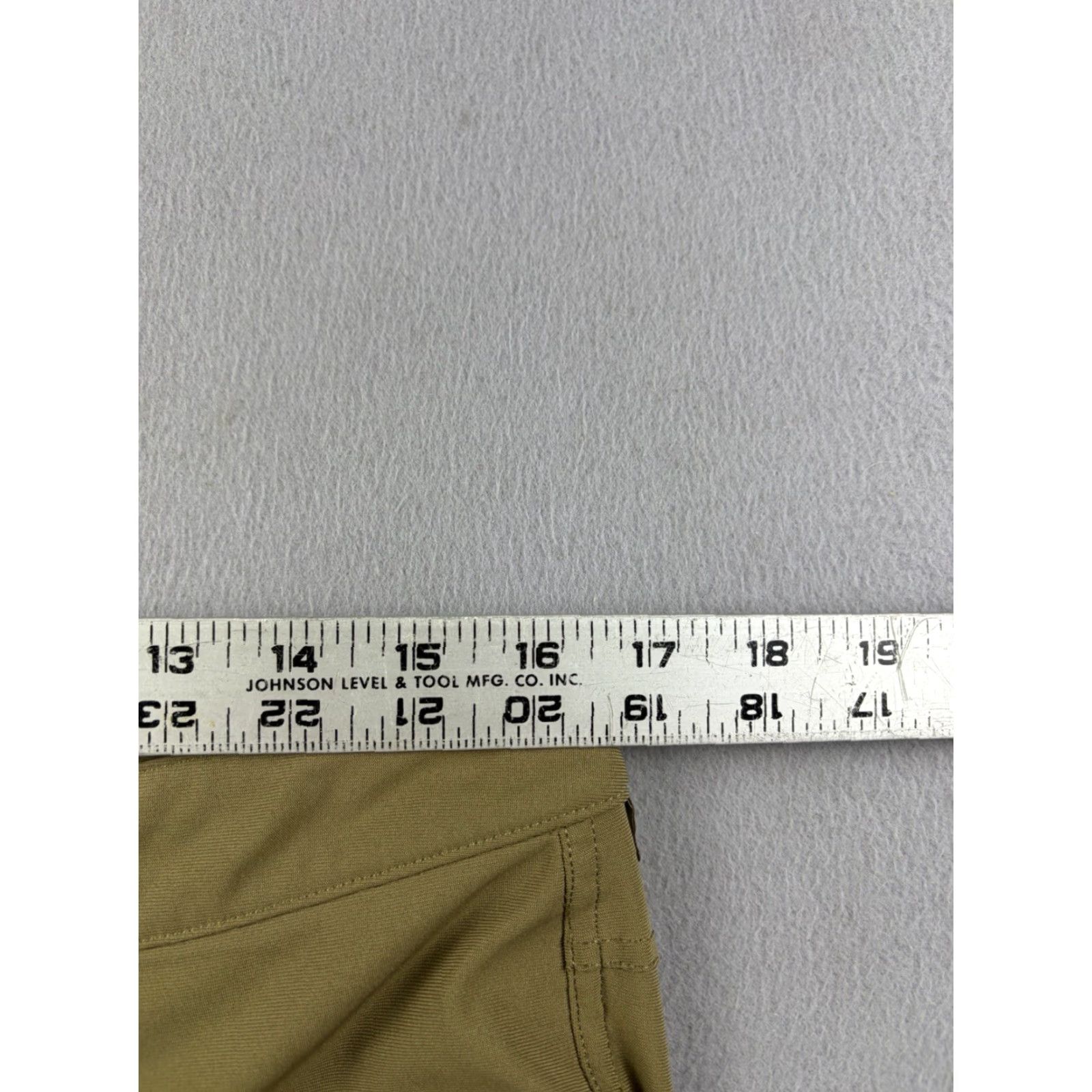 Lululemon Lululemon Pants Slim Fit Mens 33x28 Brown Polyester Blend Chino Flat Front 32-28 Inseam Slim Leg Casual Travel 90s? Size US 33 - 7 Thumbnail