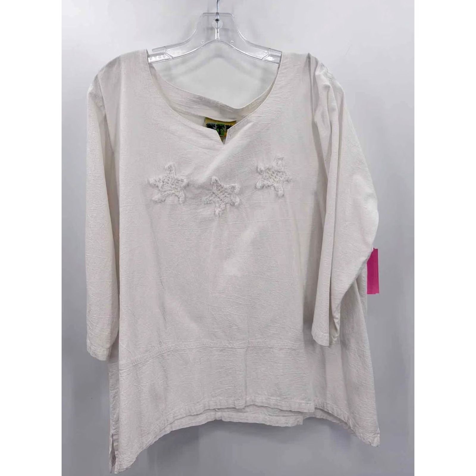 Vintage Palm Grove Blouse White XL Plus Size XL / US 12-14 / IT 48-50 - 2 Thumbnail