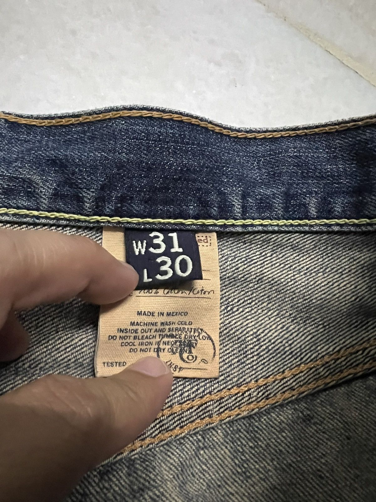 Japanese Brand 💥Flare💥Vintage Abercrombie & Fitch Distress Ripped Jean Size US 32 / EU 48 - 20 Thumbnail