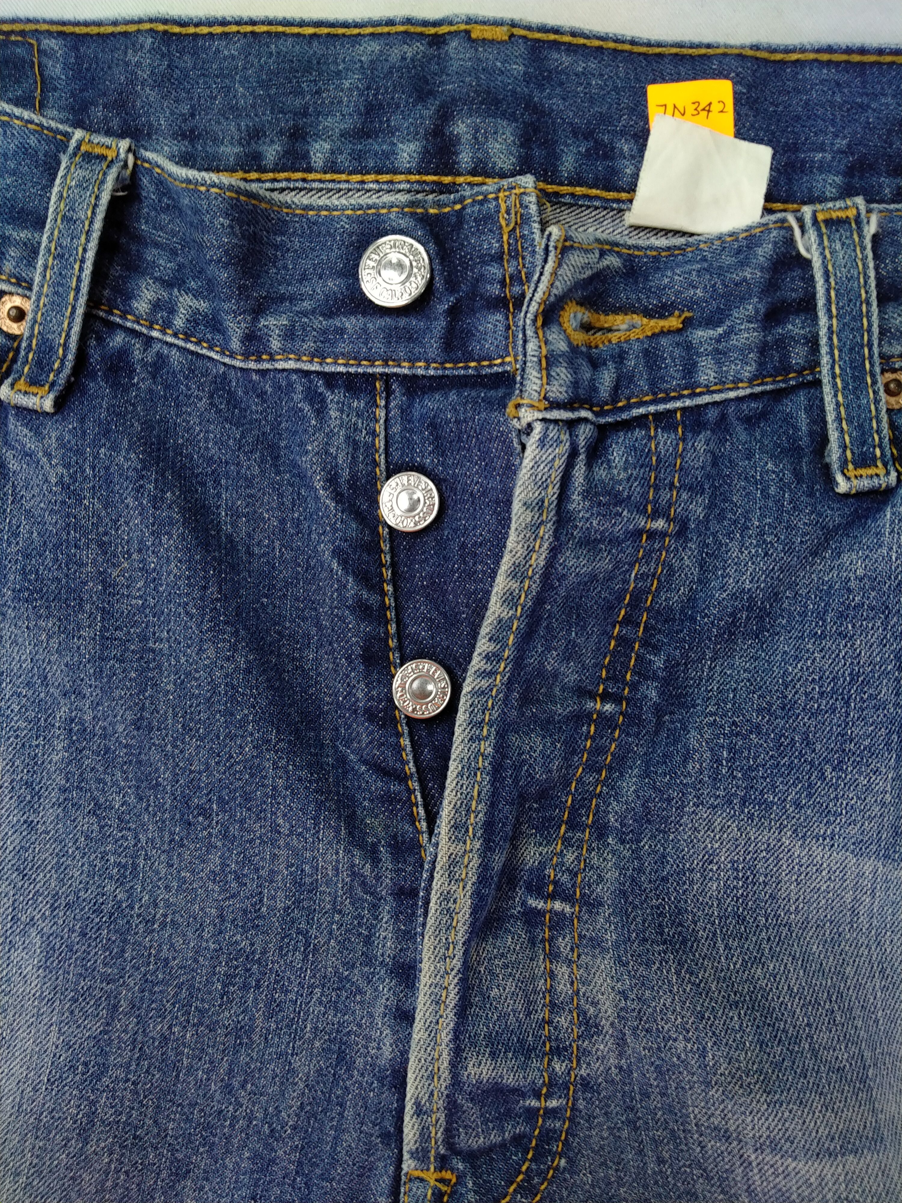 Levi's Blue Distressed Vintage Levi's 501 34x30.5 Denim -JN342 Size US 34 / EU 50 - 7 Thumbnail