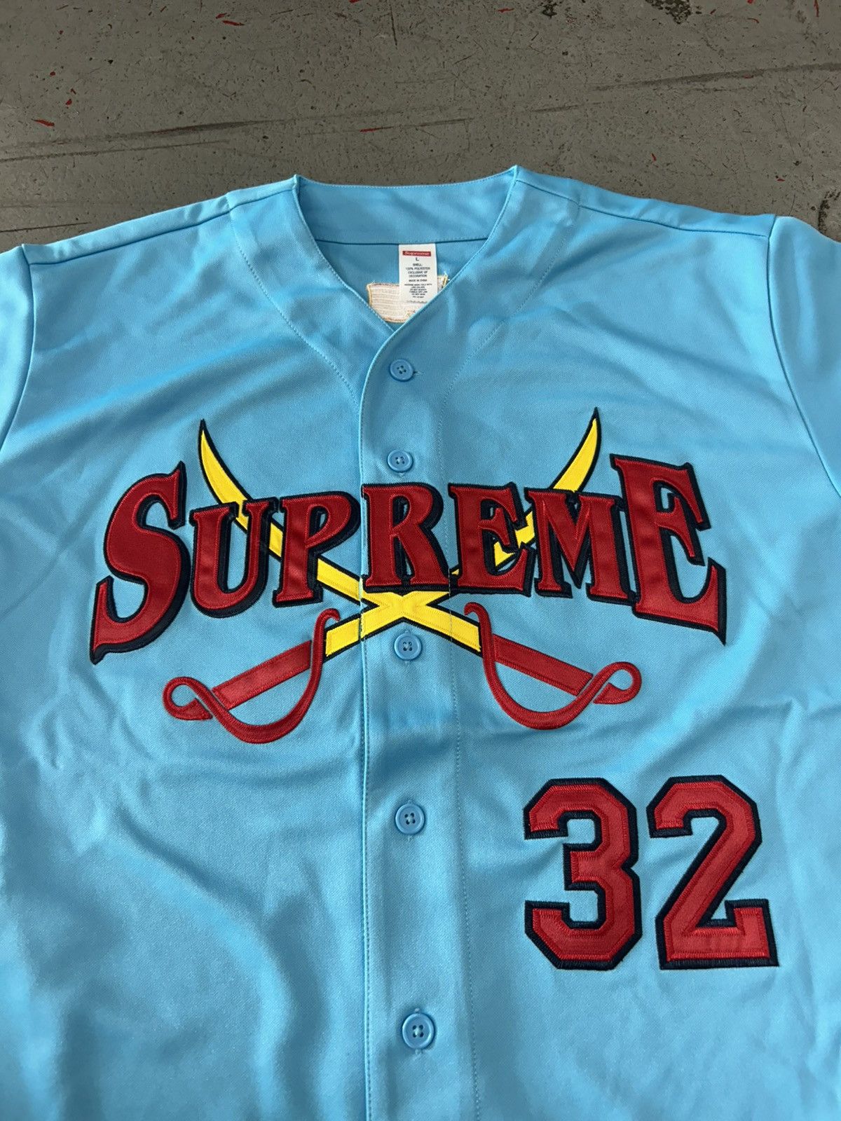Supreme Supreme Swords Baseball Jersey Size Large NEW Size US L / EU 52-54 / 3 - 3 Thumbnail