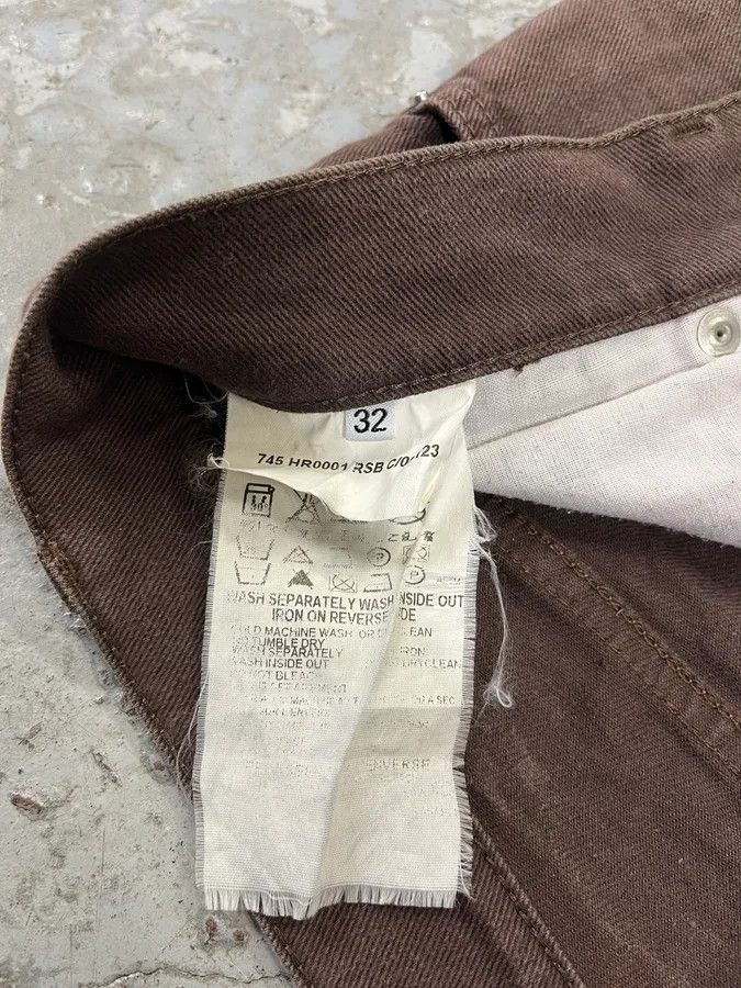 Helmut Lang × Vintage Helmut Lang Brown Classic Faded Pants Size US 32 / EU 48 - 12 Thumbnail