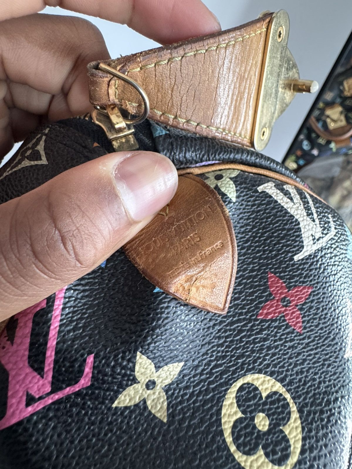 Louis Vuitton × Takashi Murakami Louis Vuitton x Murakami Vintage Leather Speedy Bag Size ONE SIZE - 8 Thumbnail