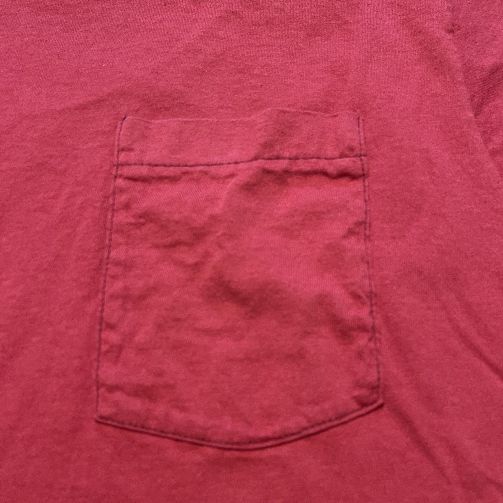 Fruit Of The Loom Vtg Fruit of the Loom Shirt XL Red Pocket 100% Cotton USA Size US XL / EU 56 / 4 - 4 Thumbnail