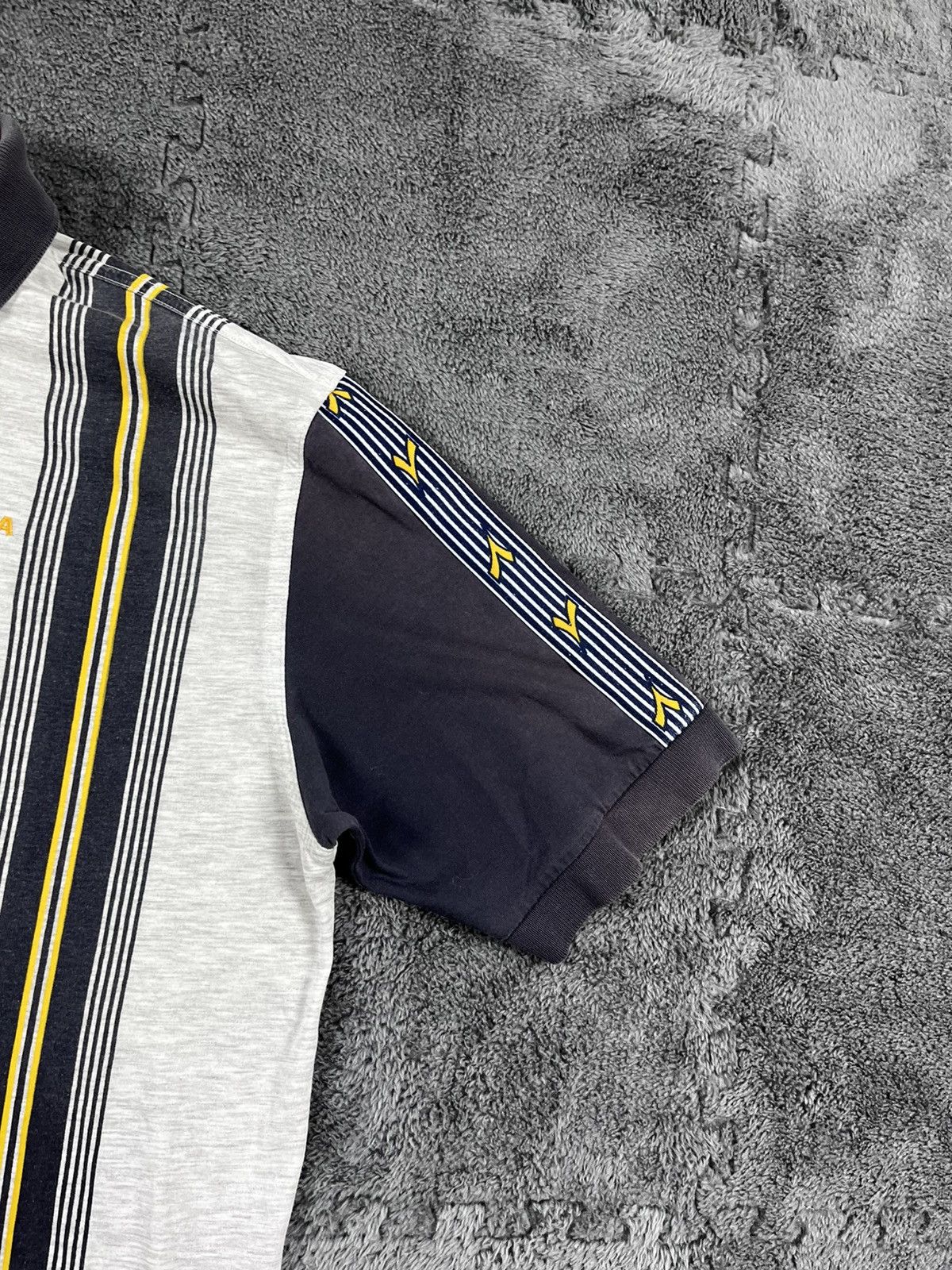 Diadora Vintage 00s Diadora Stripes Striped Polo streetwear M Size US M / EU 48-50 / 2 - 5 Thumbnail