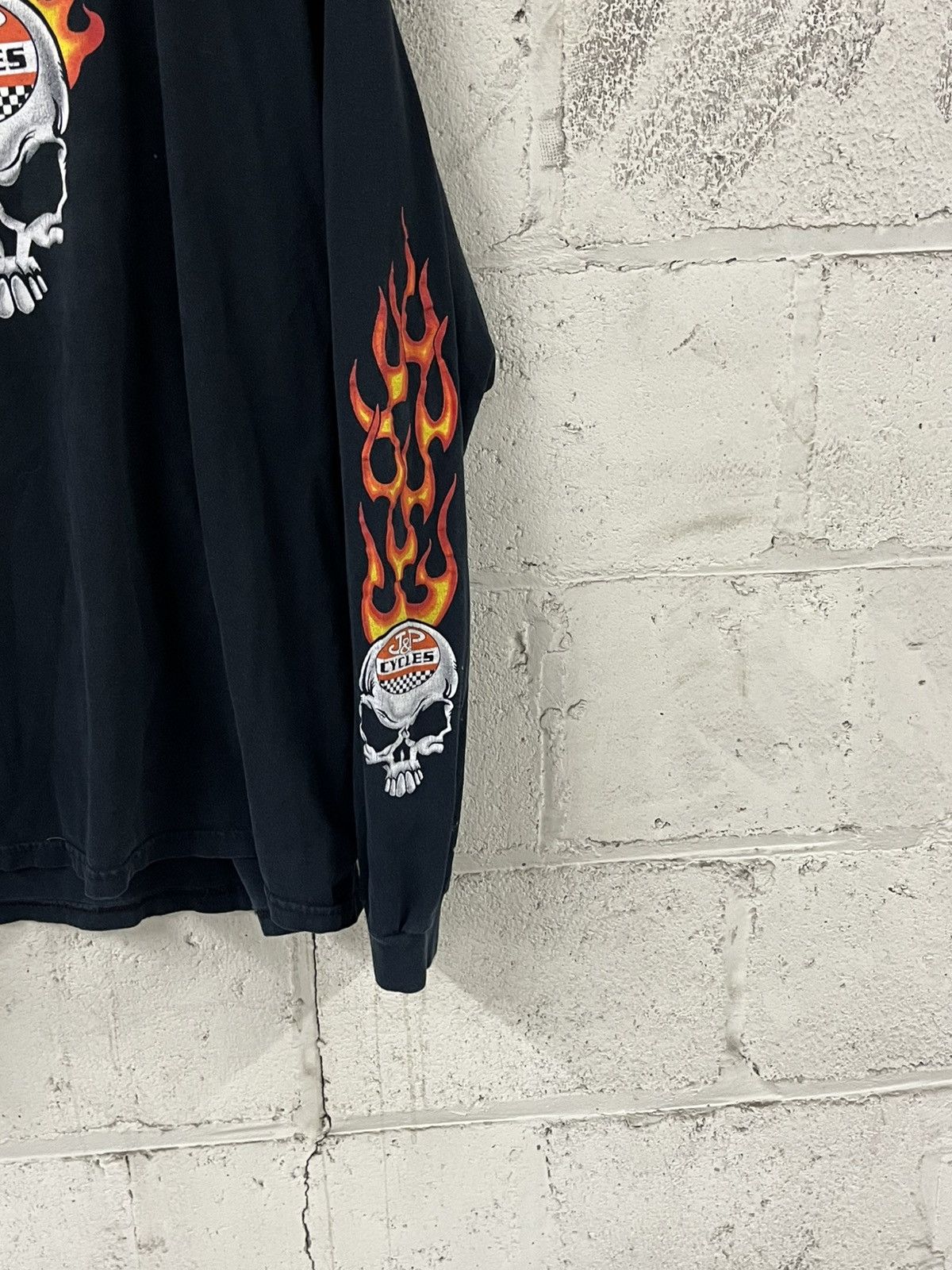 Harley Davidson Vintage flame longsleeve harley style rare grunge skater Size US XXL / EU 58 / 5 - 4 Thumbnail