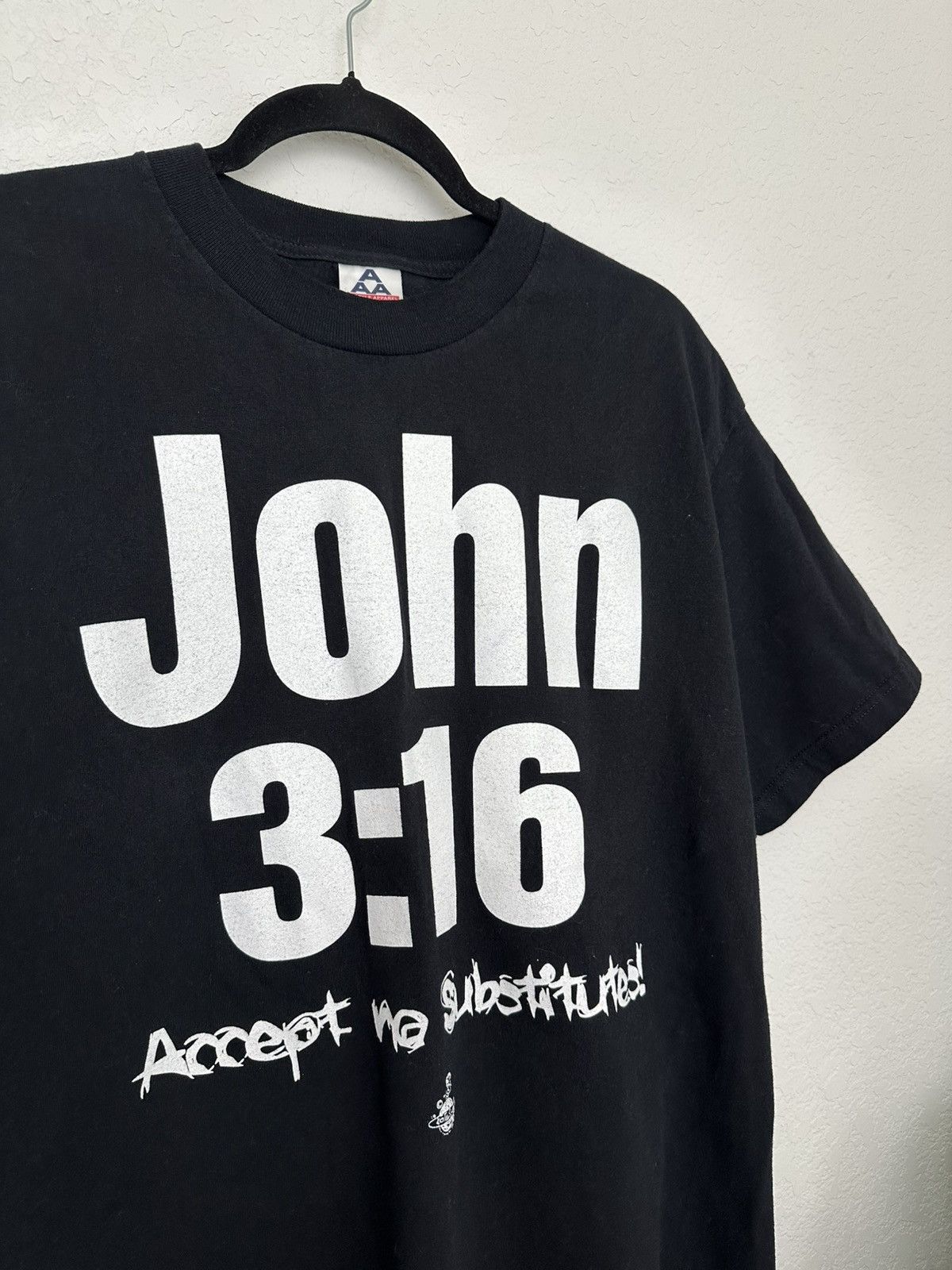 Vintage × WWF 1998 Kerusso John 3:16 Stone Cold Steve Austin Parody Tshirt Size US L / EU 52-54 / 3 - 3 Thumbnail