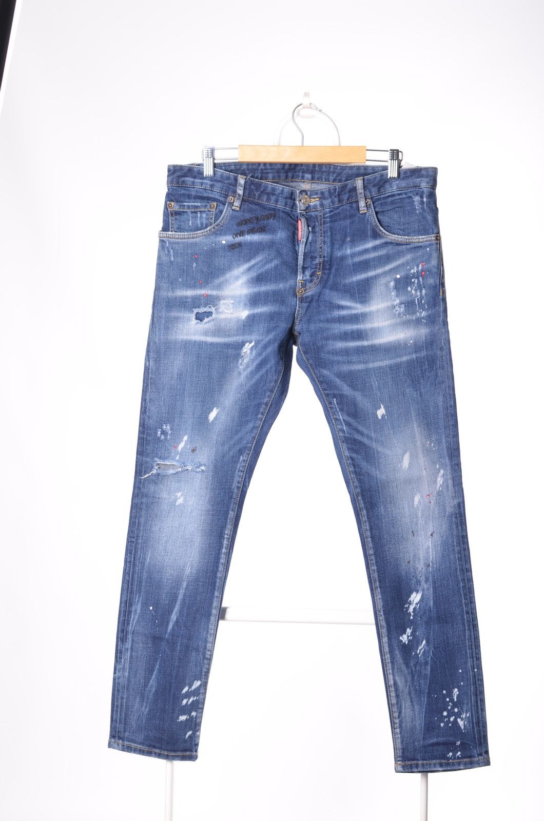 Dsquared2 Dsquared2 Skinny Blue Denim Pants Distressed Jeans sz50 Size US 34 / EU 50 - 3 Thumbnail