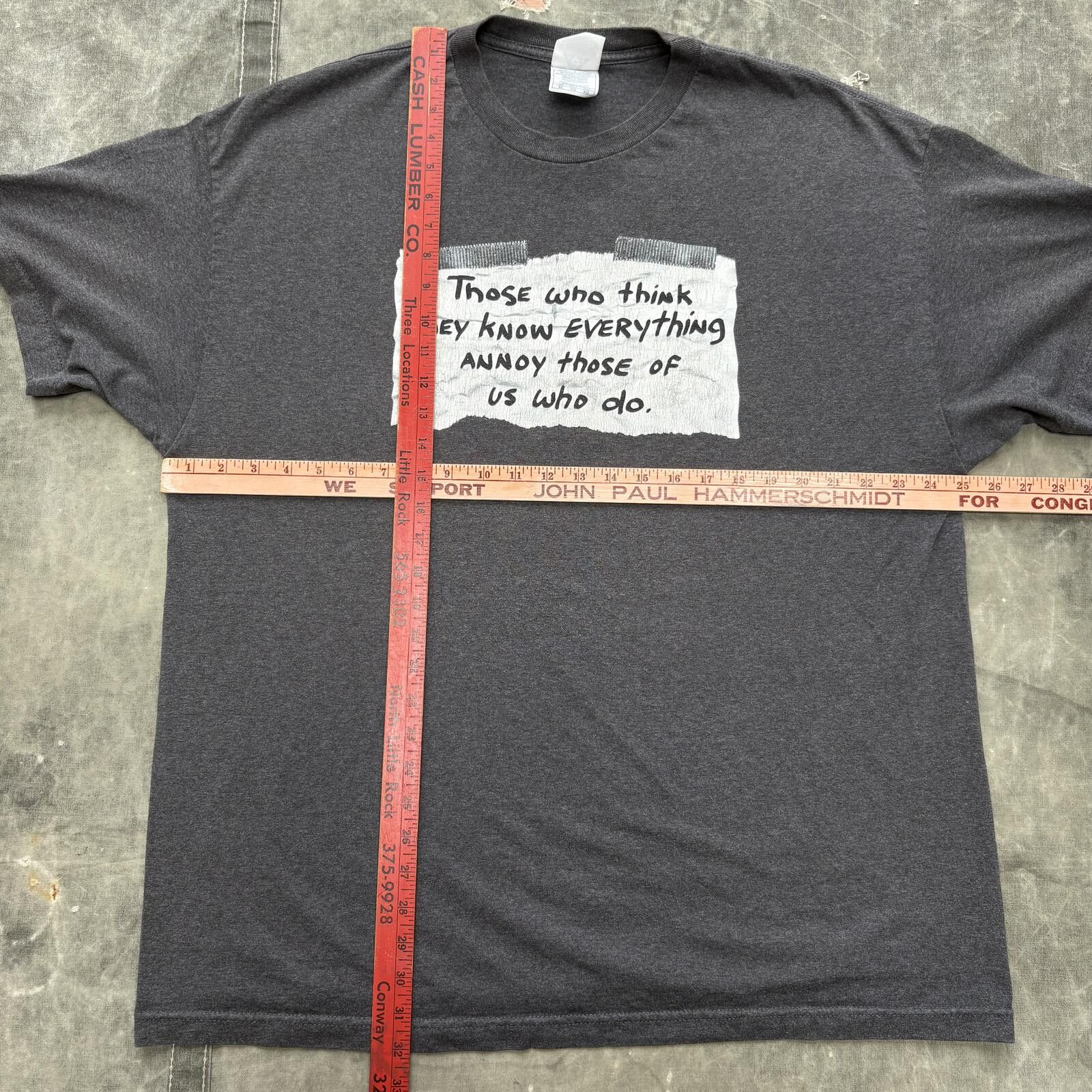 Vintage Vintage Y2K Know It All Annoying Funny Joke Humorous Shirt Size US XL / EU 56 / 4 - 4 Thumbnail