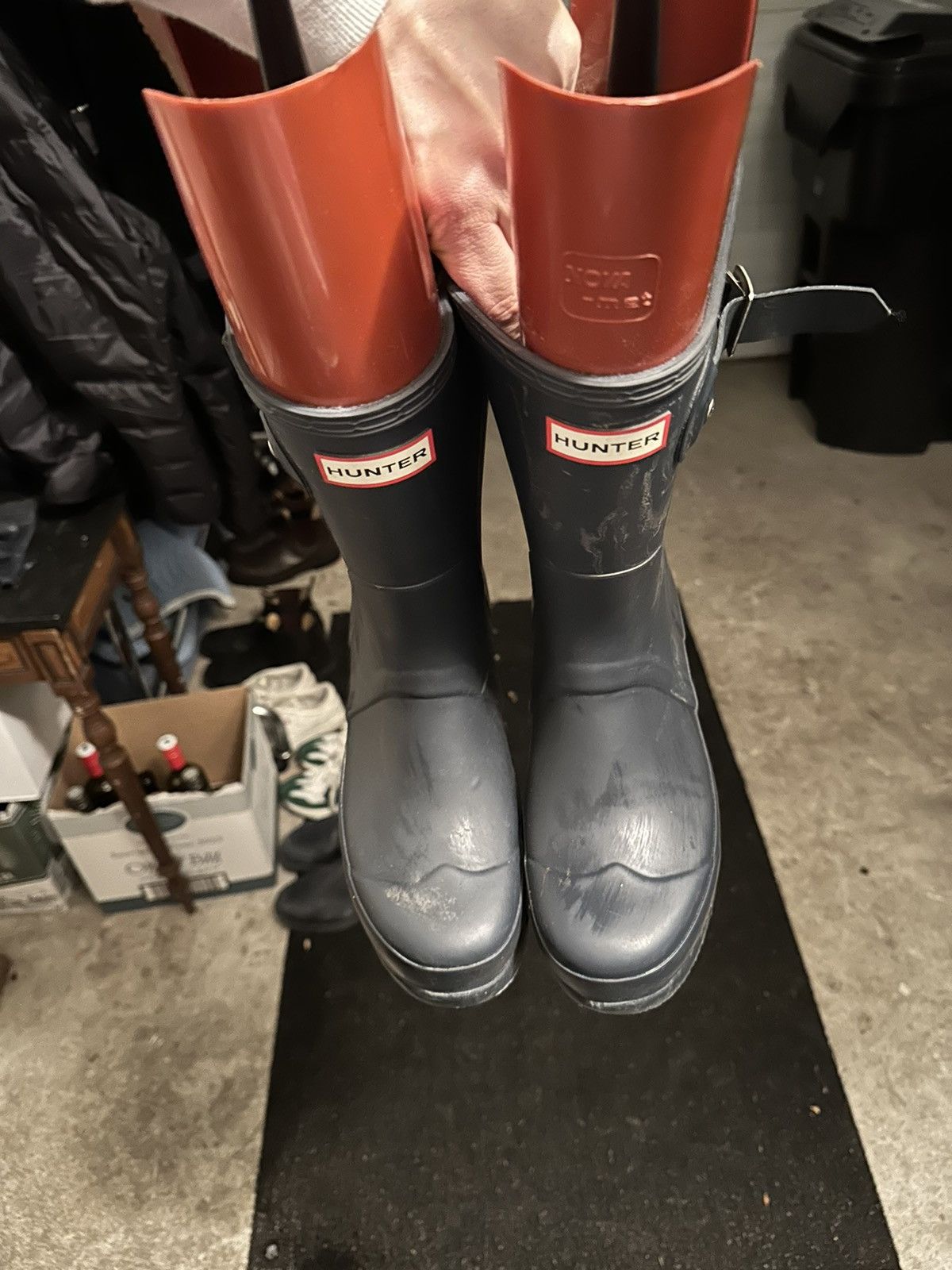 Hunter Original Short Wellington Boots Navy Size US 10 / EU 43 - 5 Thumbnail