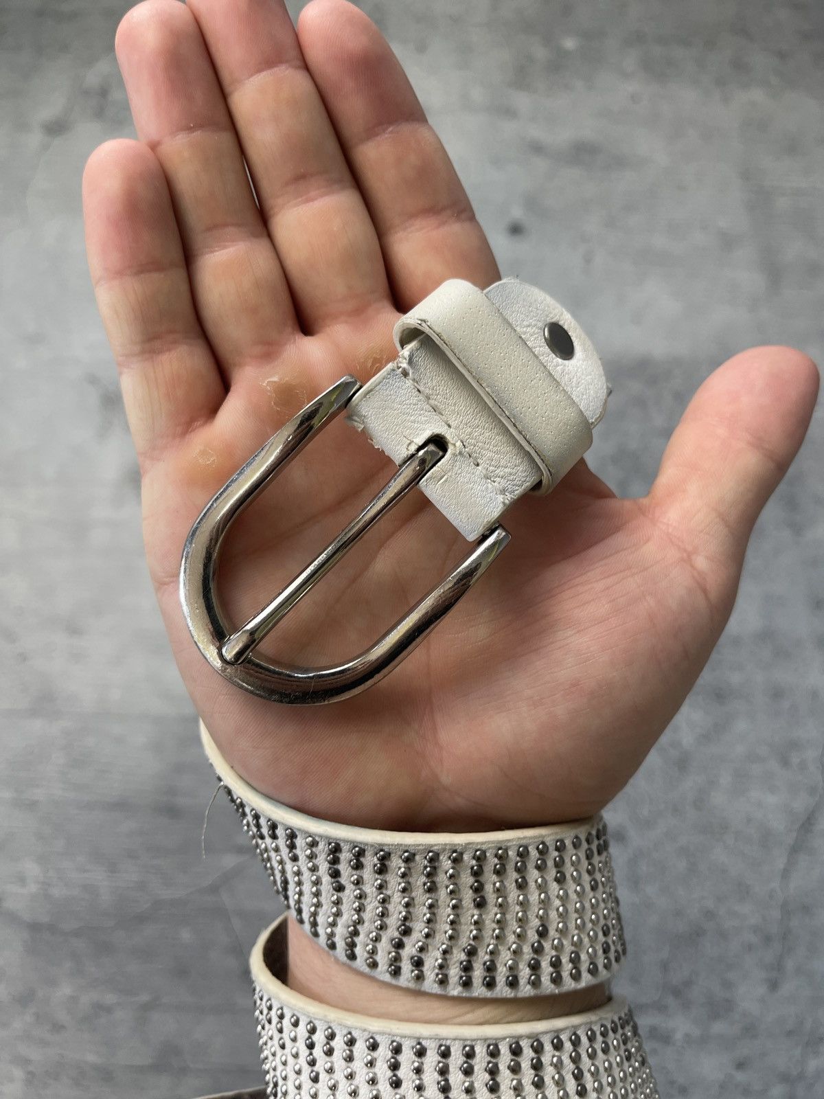 Vintage Vintage Avant Garde Big Logo Metal Button Y2K Belt Size ONE SIZE - 2 Thumbnail