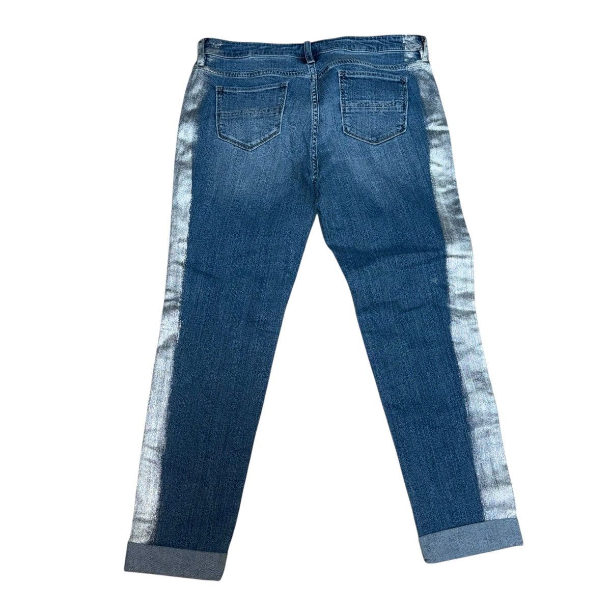 Other SOHO metallic silver painted sides Boyfriend jeans Size 28" / US 6 / IT 42 - 3 Thumbnail