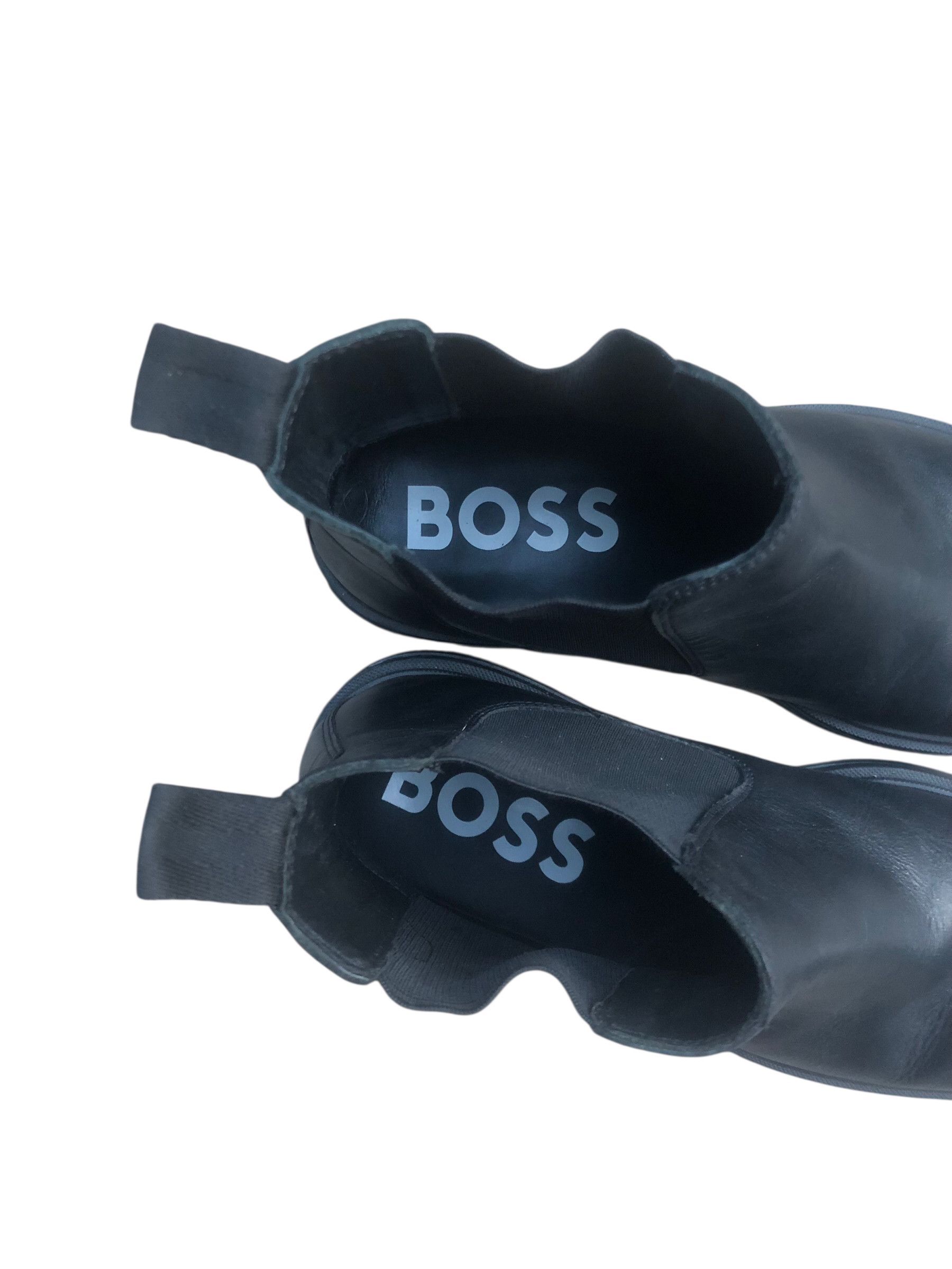 Hugo Boss 🔥Rare BOSS Calev Cheb Leather Chelsea Boots Hugo Boss Size US 8 / EU 41 - 11 Thumbnail