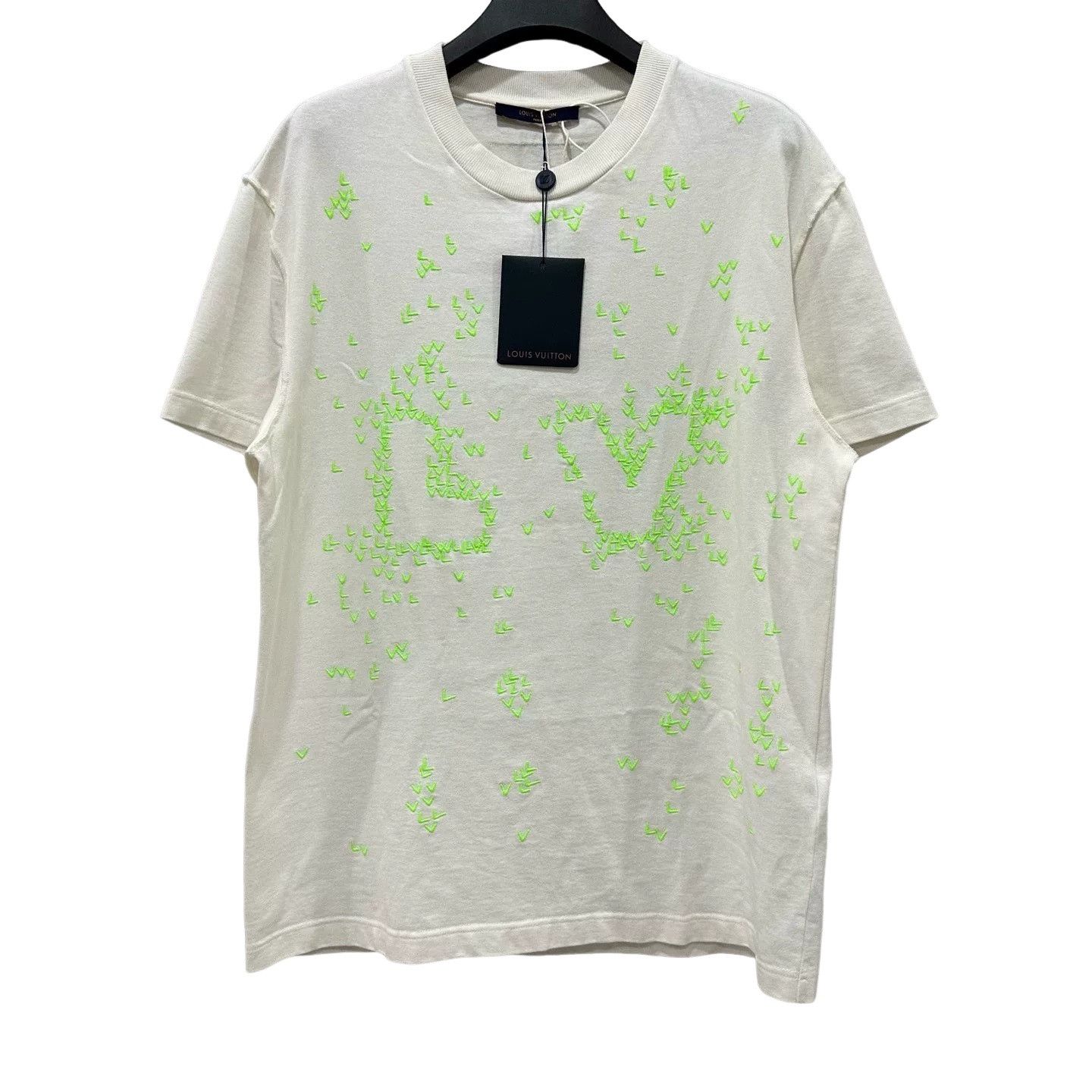 Louis Vuitton Louis Vuitton Neon Embroidered LV T-Shirt M Size US M / EU 48-50 / 2 - 1 Thumbnail