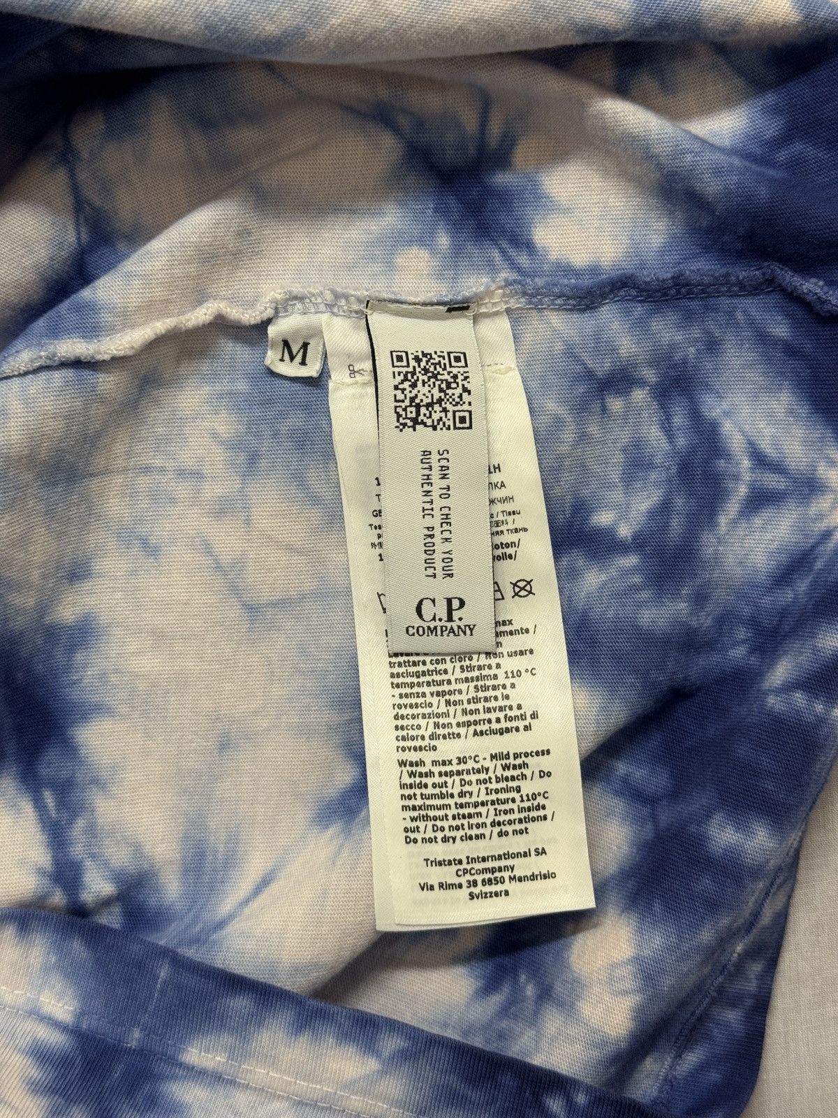 C.P. Company C.P. Company Treated Next Landscape T-shirt in blue. Size US M / EU 48-50 / 2 - 12 Thumbnail
