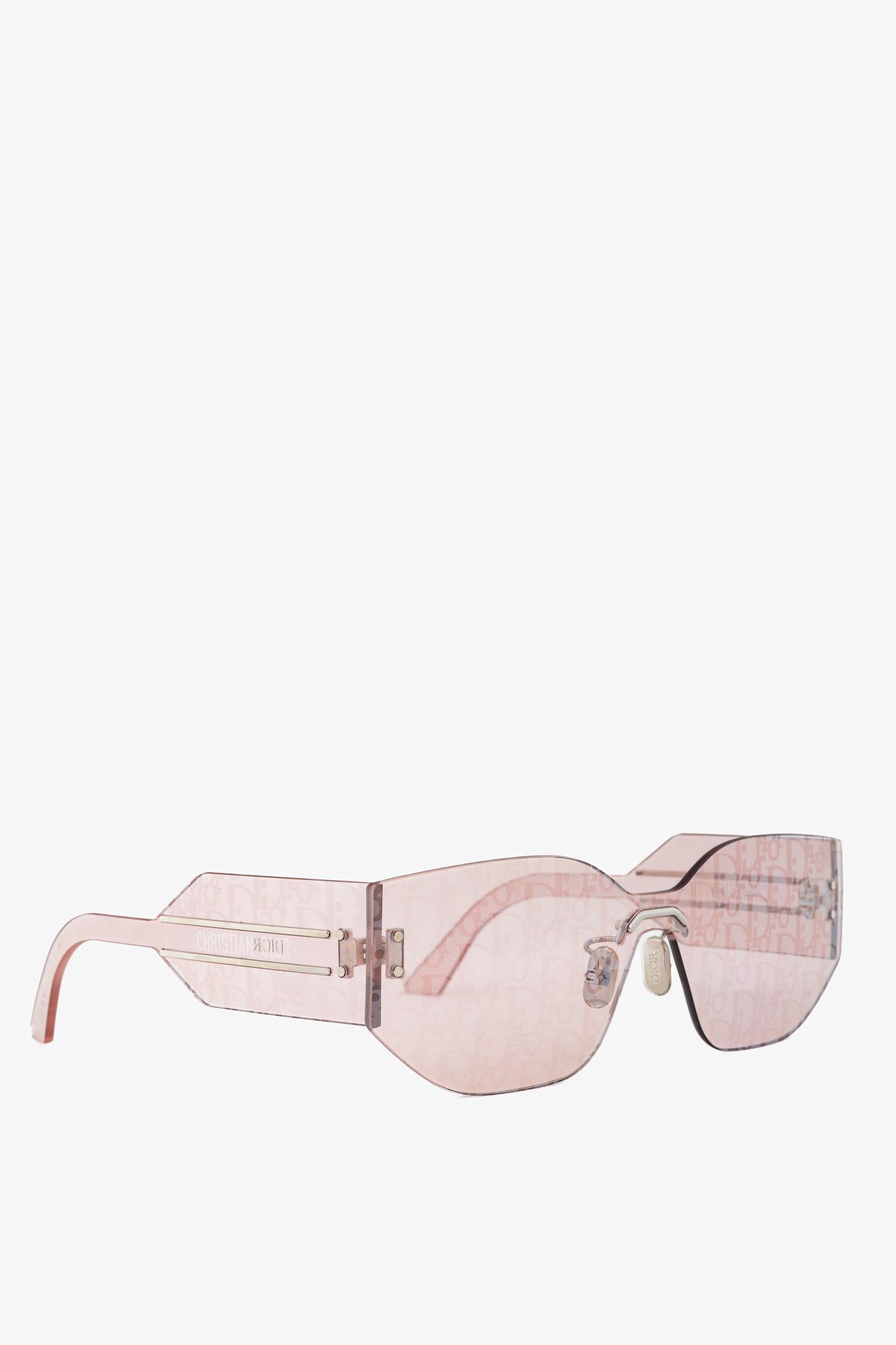 Dior Christian Dior DiorClub M6U Pink Monogram Shield Sunglasses Size ONE SIZE - 1 Thumbnail