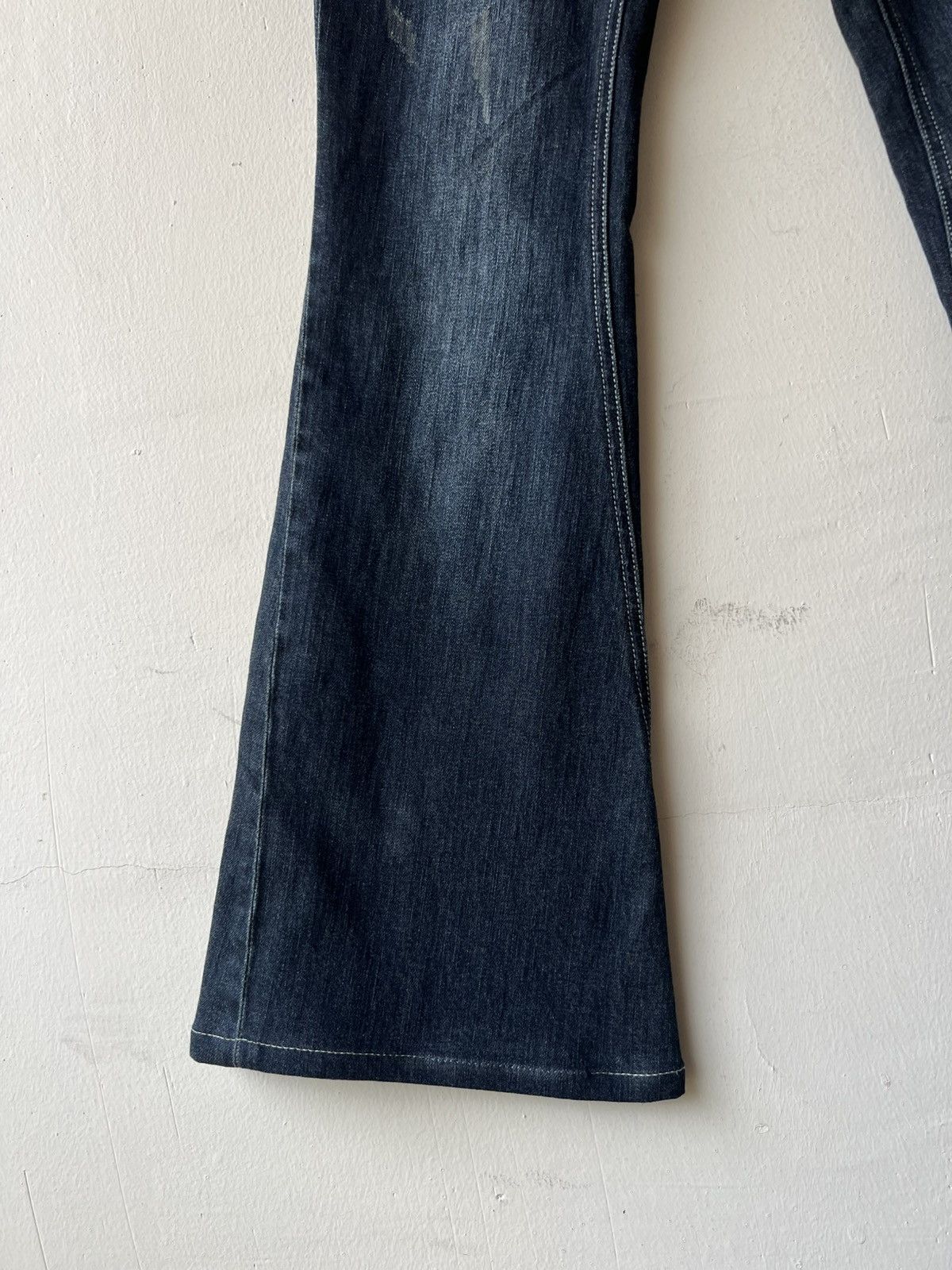 Tornado Mart Tornado Mart Embroidery Tribal Denim Super Flare Jeans Size US 30 / EU 46 - 12 Thumbnail