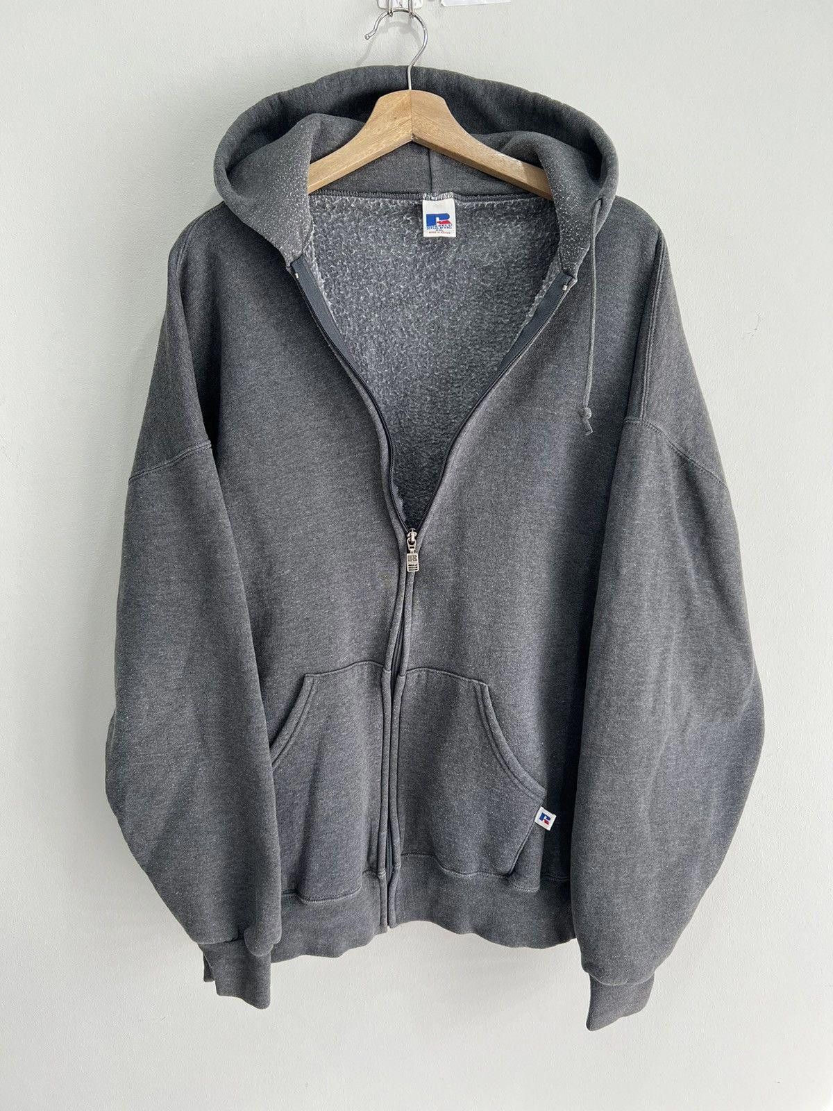 Vintage Russell Athletic Zip Up Hoodie Sweater boank XXL