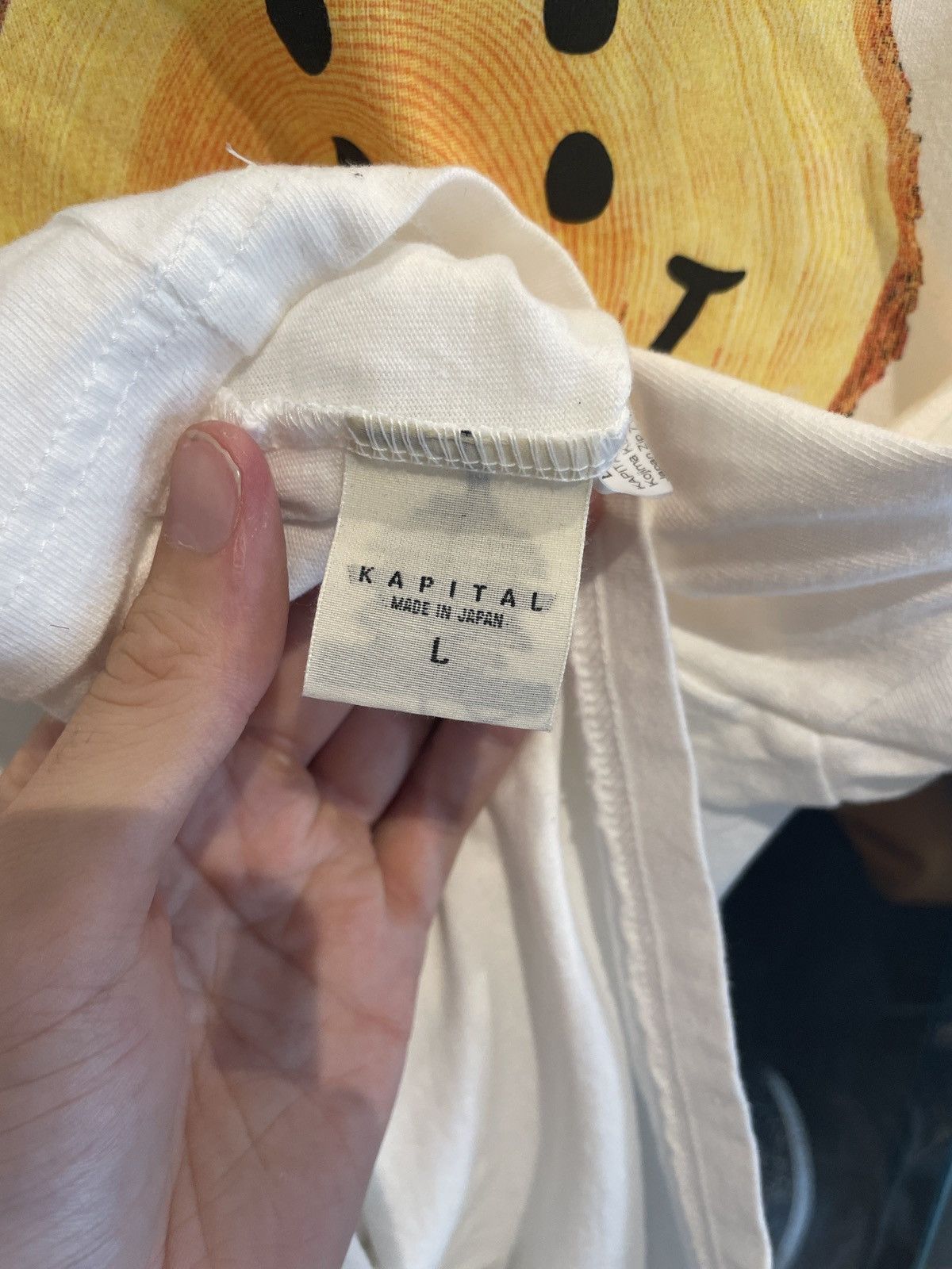 Kapital Kapital Rookie Smile T-Shirt White Size US L / EU 52-54 / 3 - 4 Thumbnail