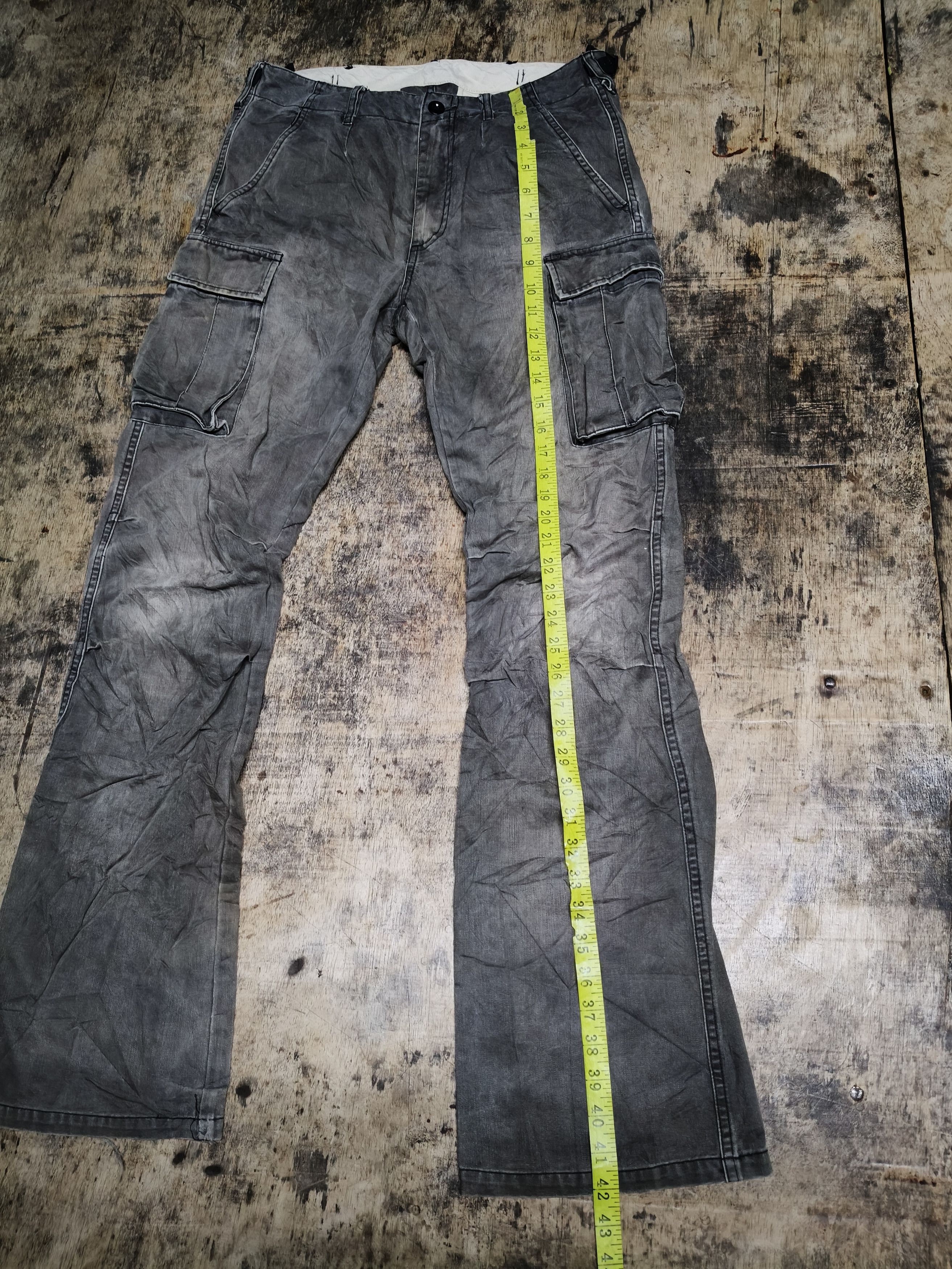 Japanese Brand Vintage Royal Blue Cargo Boot Cut Pants Size US 32 / EU 48 - 8 Thumbnail