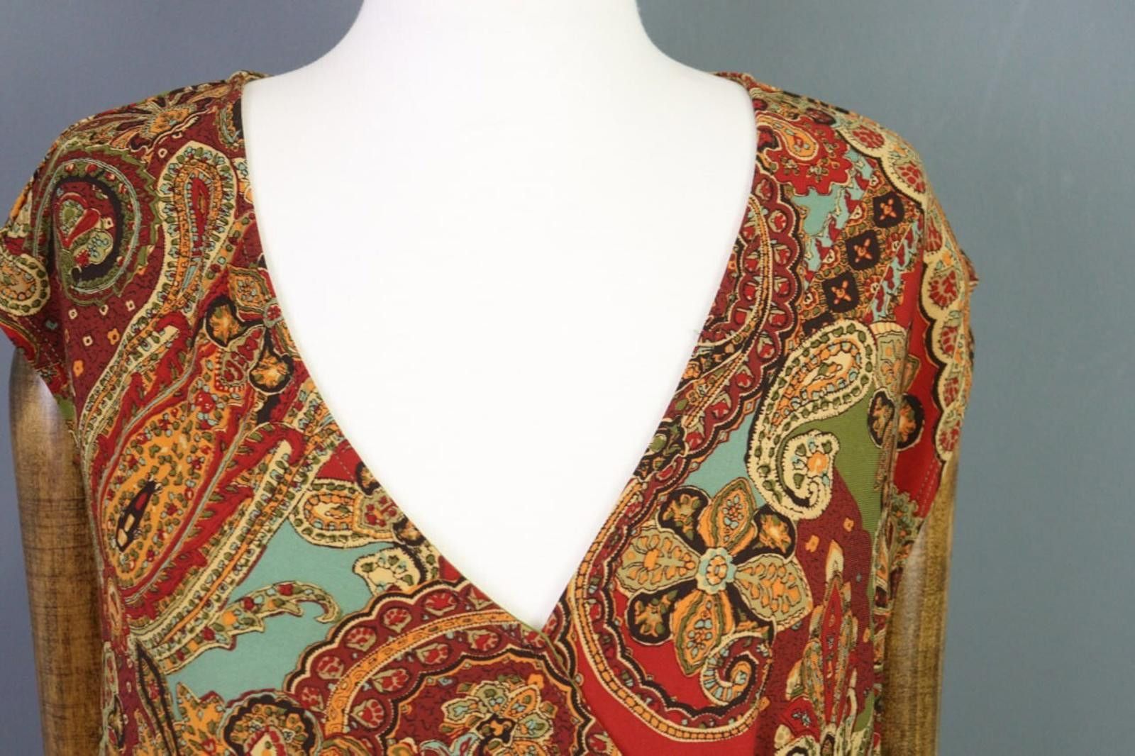 Polo Ralph Lauren Launre Ralph Lauren Multiclor A-Line Long Dress SZ 1X Size XL / US 12-14 / IT 48-50 - 4 Thumbnail