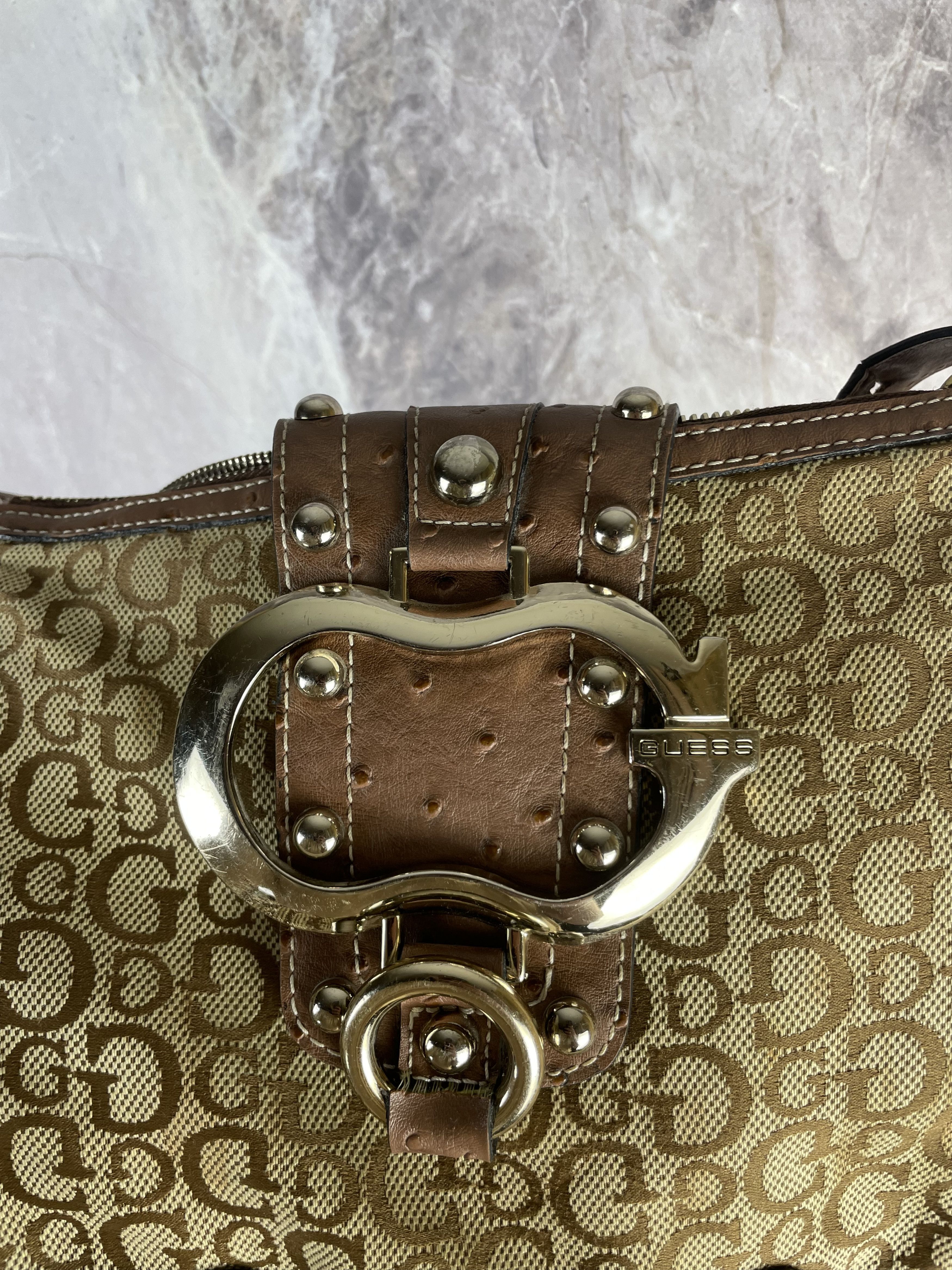 Guess Guess VNTG Y2K Monogram Mini Shoulder Bag Messenger Size ONE SIZE - 4 Thumbnail