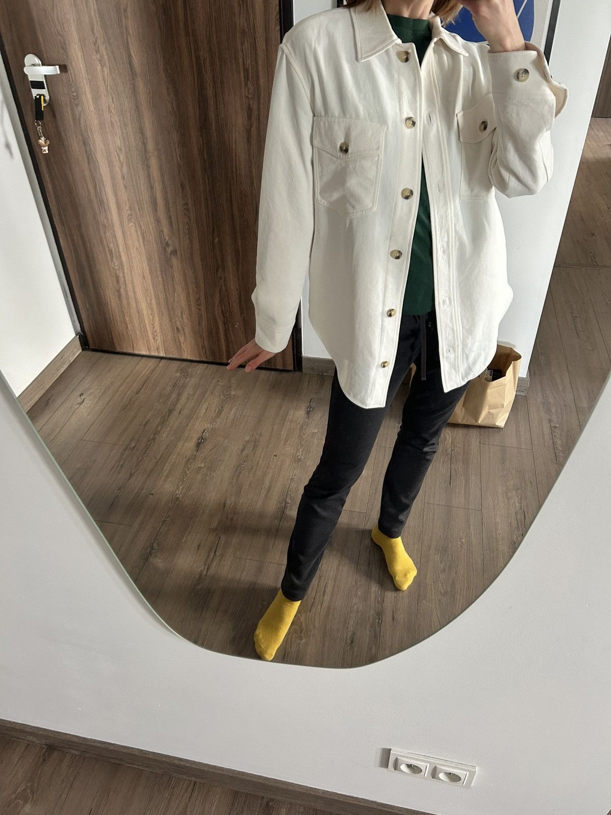 Aritzia Aritzia ecru shirt jacket oversized XS S M Size XS / US 0-2 / IT 36-38 - 11 Thumbnail