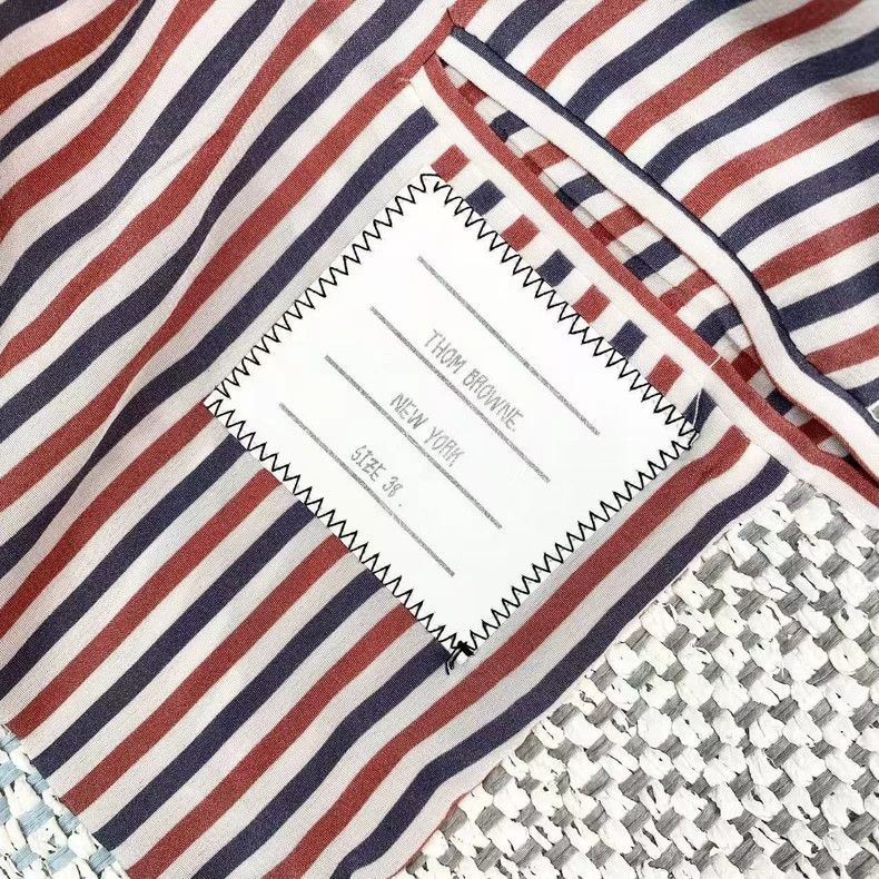 Thom Browne Thom Browne Macron wears a patchwork tweed suit Size XS / US 0-2 / IT 36-38 - 5 Thumbnail
