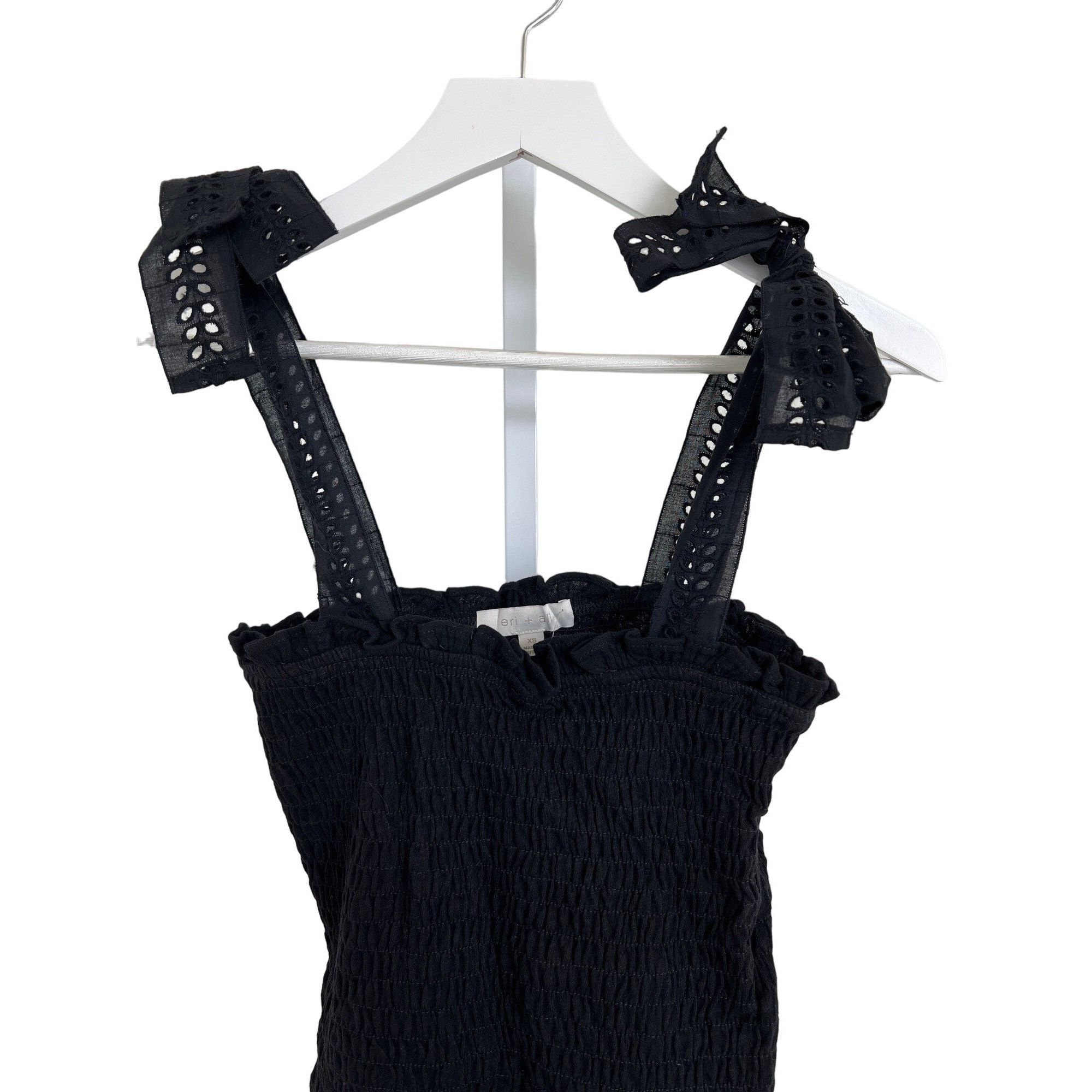 Anthropologie Anthropologie Stephanie Adjustable Tie Strap Eyelet Tank Size XS / US 0-2 / IT 36-38 - 4 Thumbnail