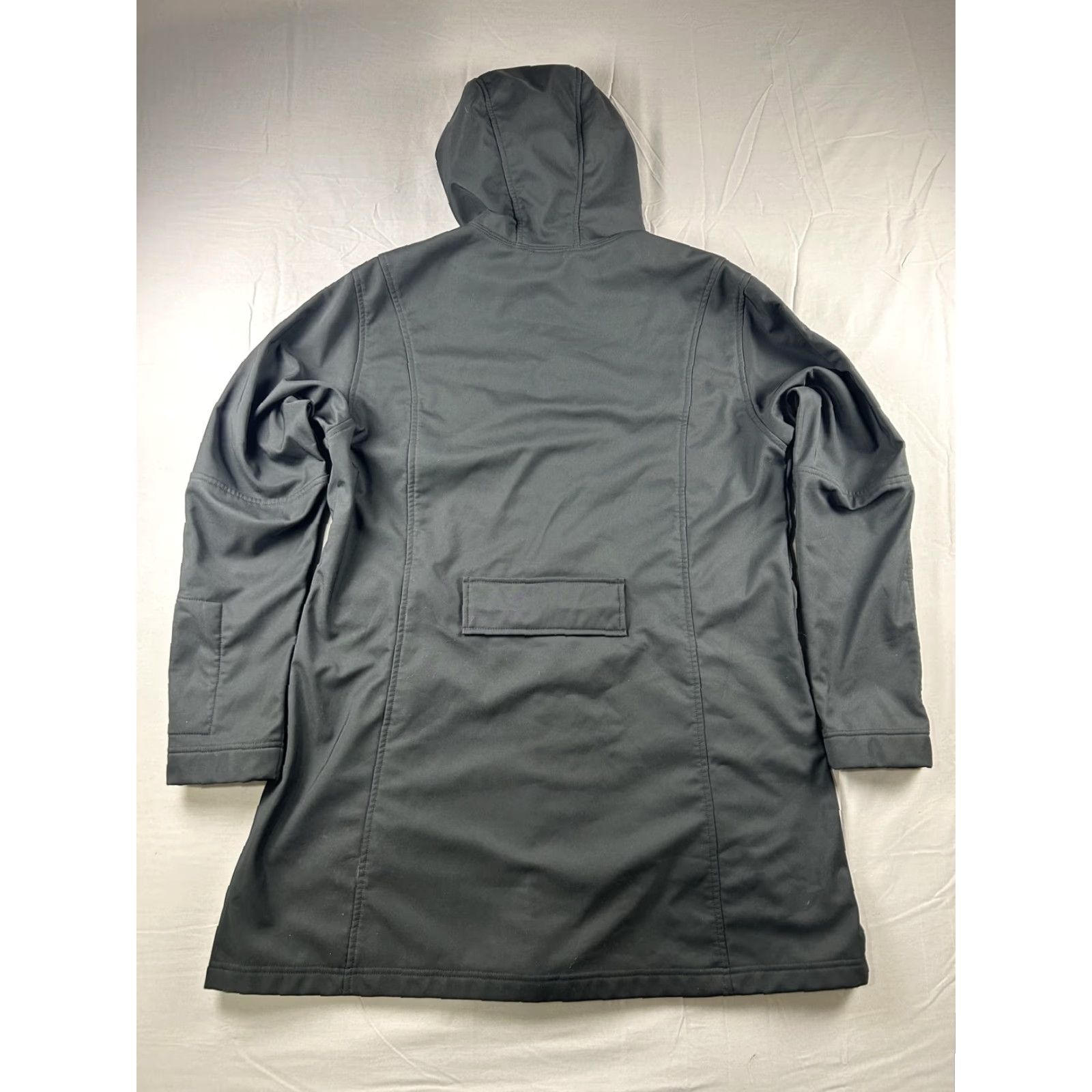 Nike VINTAGE? No. Nike ACG Softshell Coat Womens XL Gray Hooded Long Parka Fleece Lined Zip Size XL / US 12-14 / IT 48-50 - 2 Thumbnail