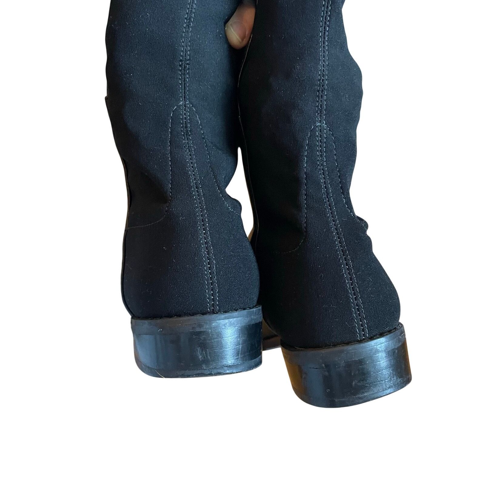 Stuart Weitzman Stuart Weitzman 5050 Black Leather Elastic Tall Boots sz US5 Size US 5 / IT 35 - 4 Thumbnail