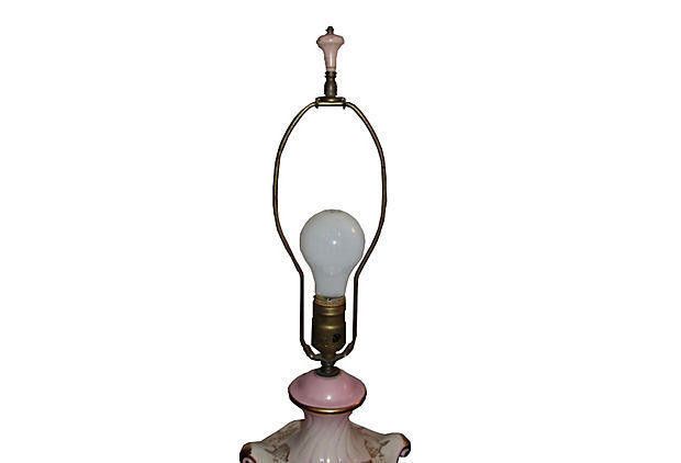 Designer Floral Hand Painted Porcelain Lamp Size ONE SIZE - 2 Thumbnail