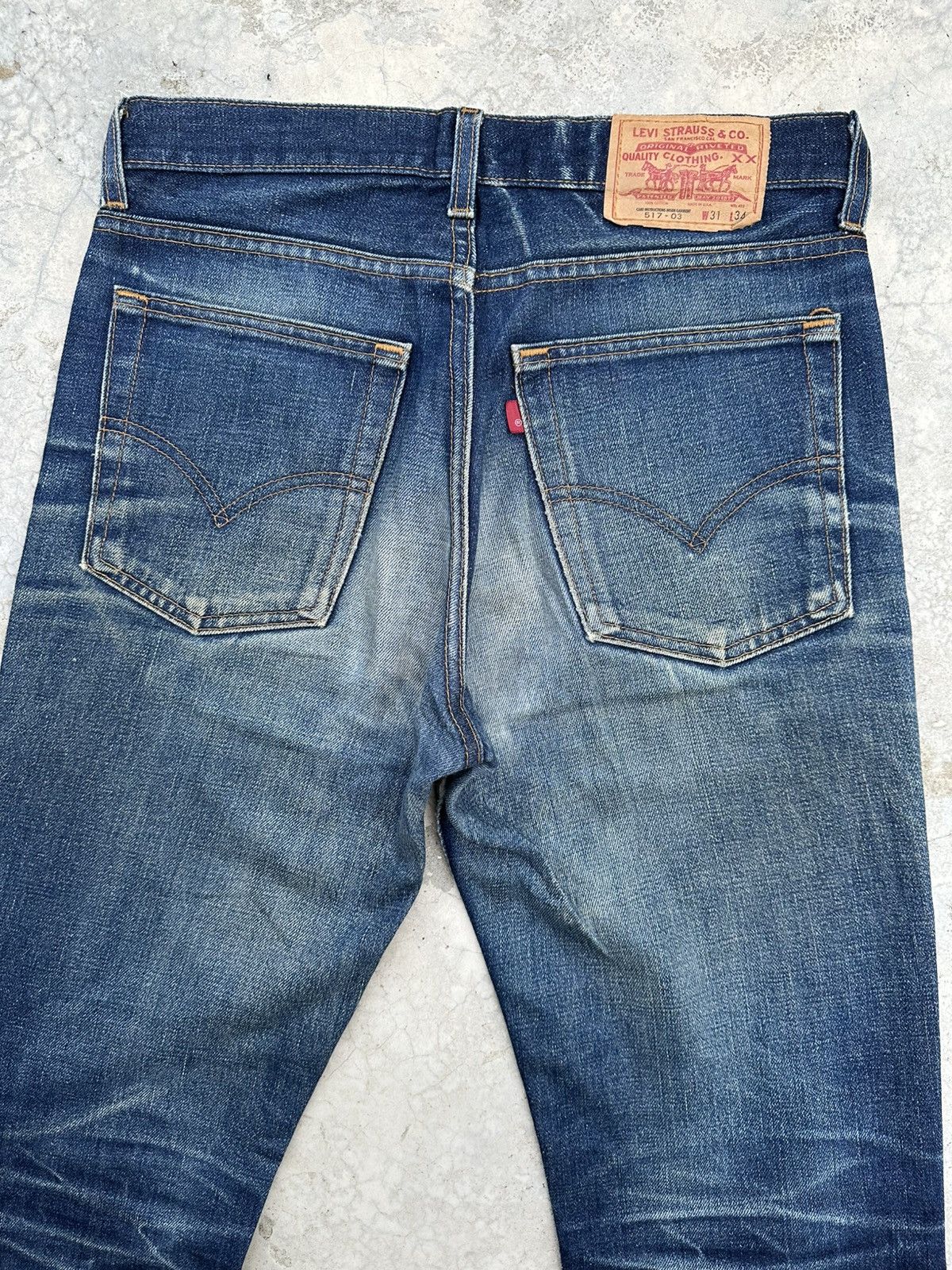 Levi's Vintage Clothing Vintage Levis Usa 517-03 Single R Flare Patina Denim Jeans Size US 32 / EU 48 - 12 Thumbnail