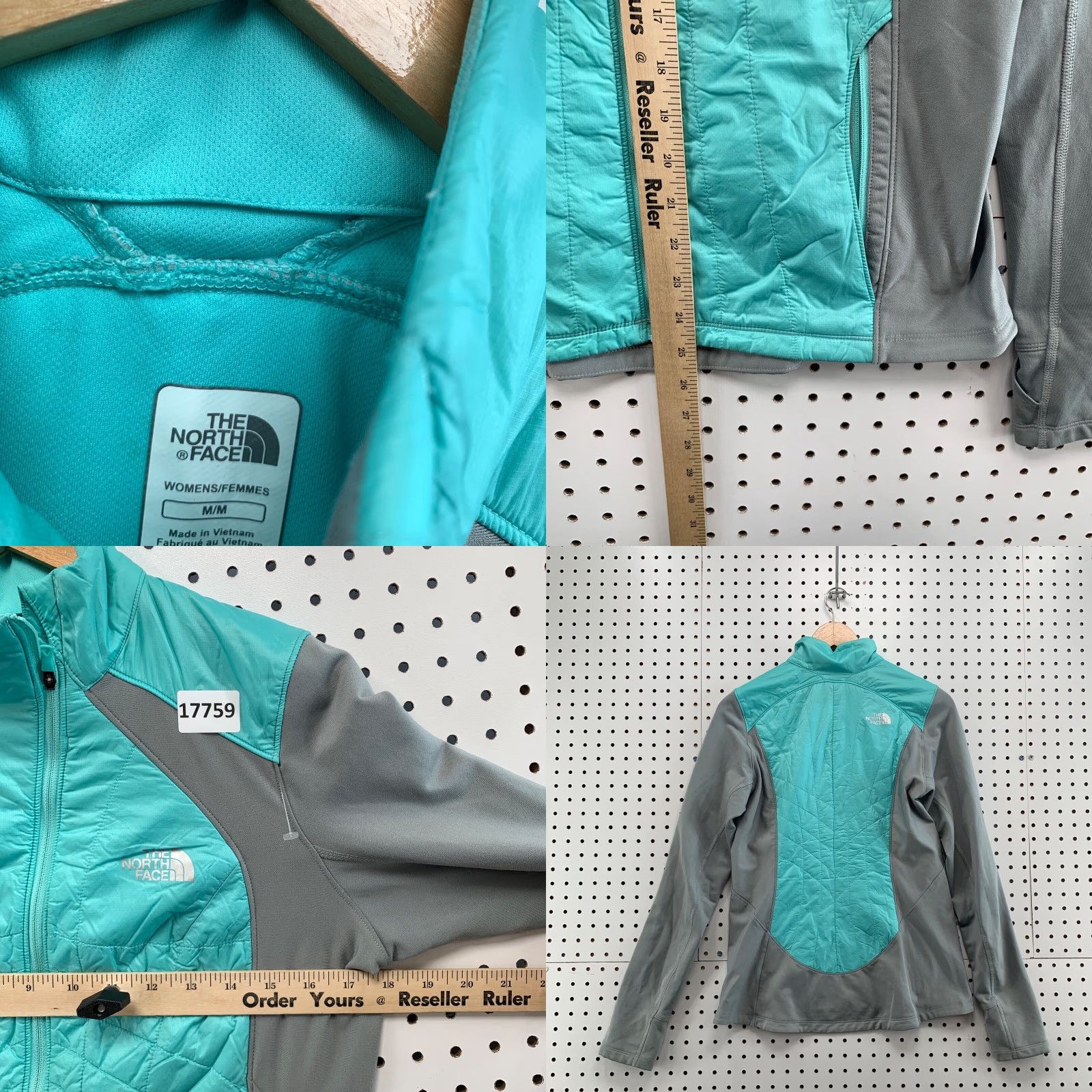 The North Face The North Face Womens Lightweight Jacket Teal Gray Medium Primaloft 8X25 Ladies fits 8X25 Womens Size M / US 6-8 / IT 42-44 - 8 Thumbnail