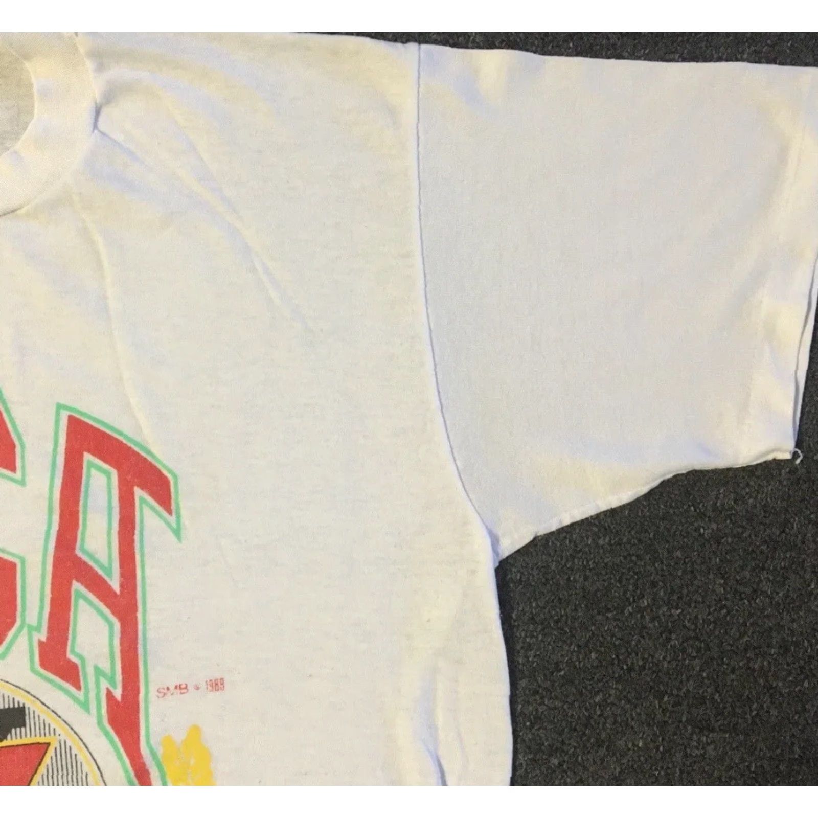 Vintage Vtg Oklahoma YMCA Distressed Faded Spellout Shirt M USA Track & PE School Gym Grunge 80s 90s Size US M / EU 48-50 / 2 - 7 Thumbnail