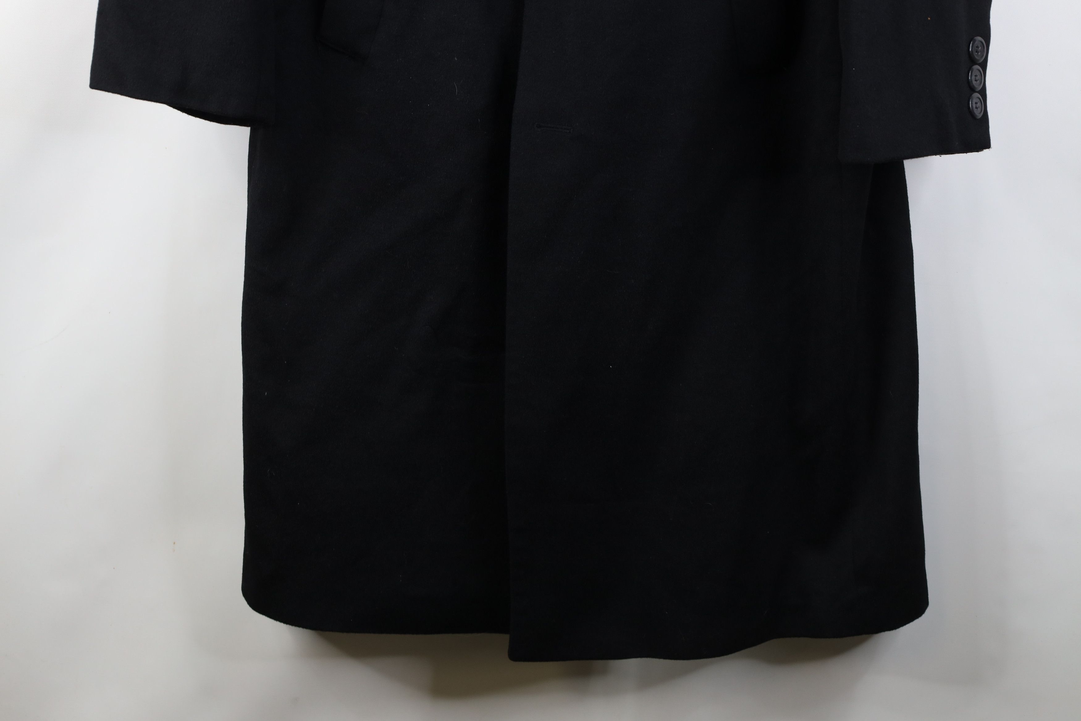 Vintage Vintage Streetwear Cashmere Button Overcoat Jacket Black Size US XXL / EU 58 / 5 - 4 Thumbnail