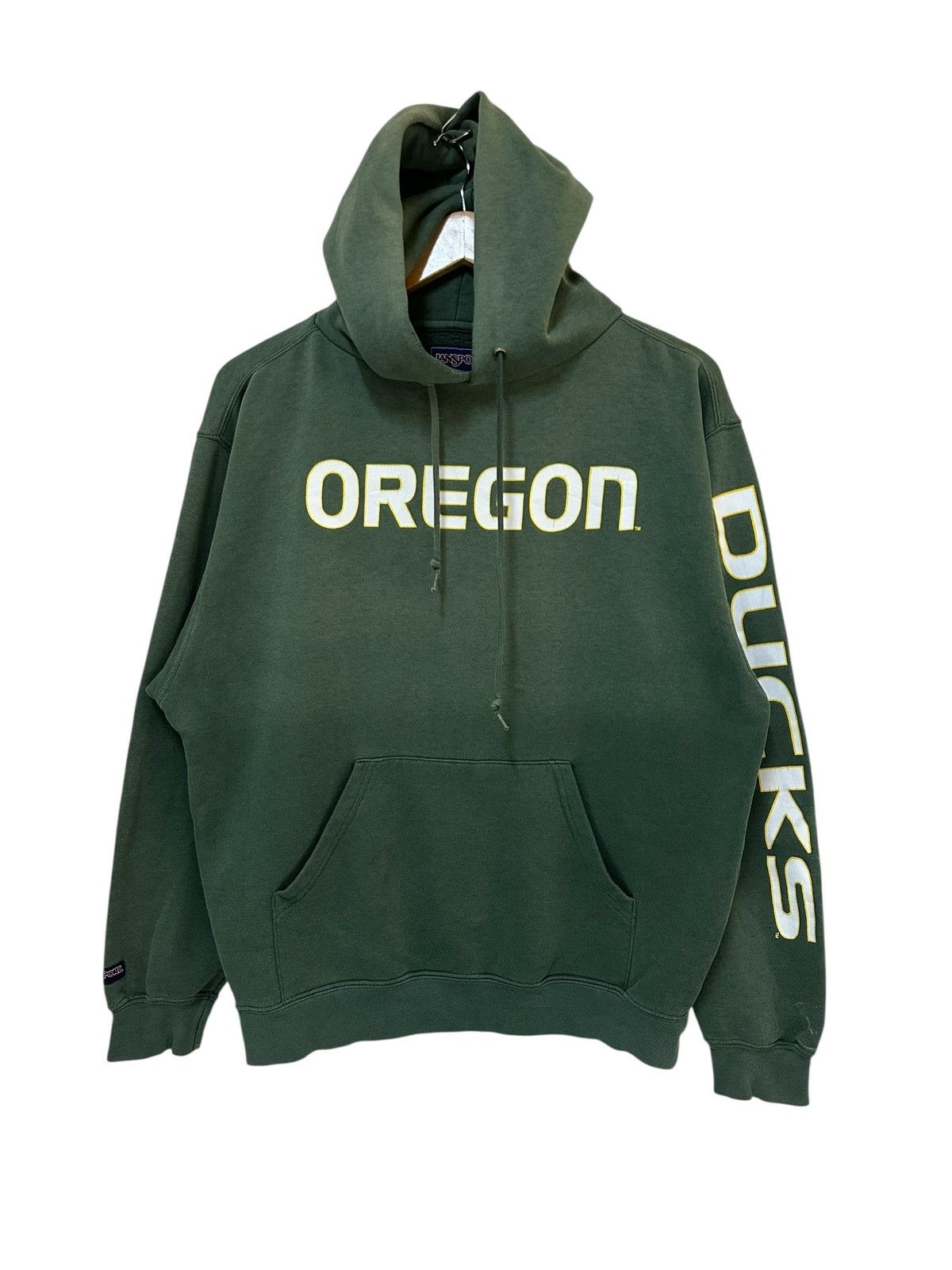 Jansport × Vintage Vintage Oregon Ducks Hoodie Sweatshirt Size US L / EU 52-54 / 3 - 1 Thumbnail