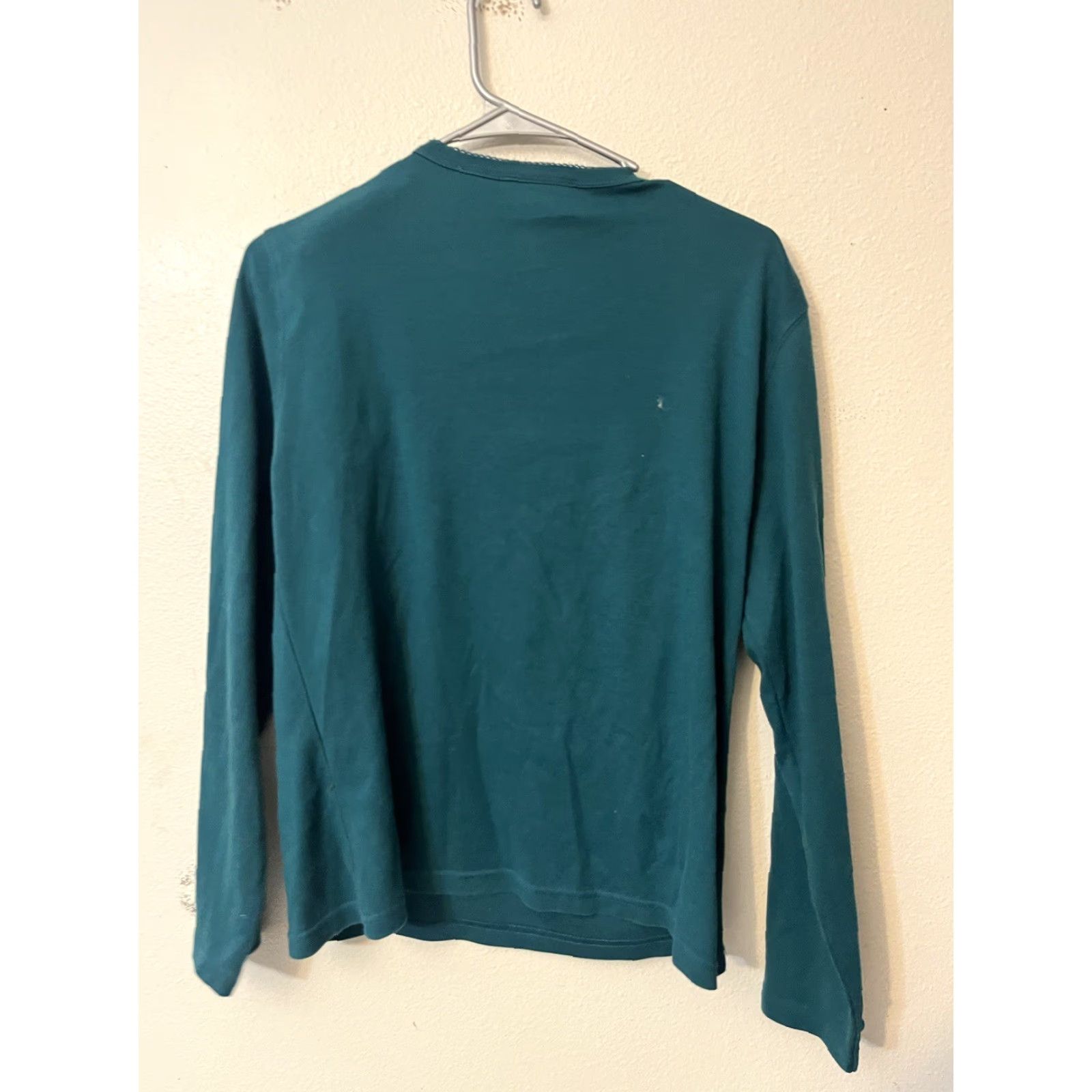 Vintage VINTAGE Essential Elements Long Sleeve Green Pullover Sweater Size Medium Teal Size M / US 6-8 / IT 42-44 - 2 Thumbnail