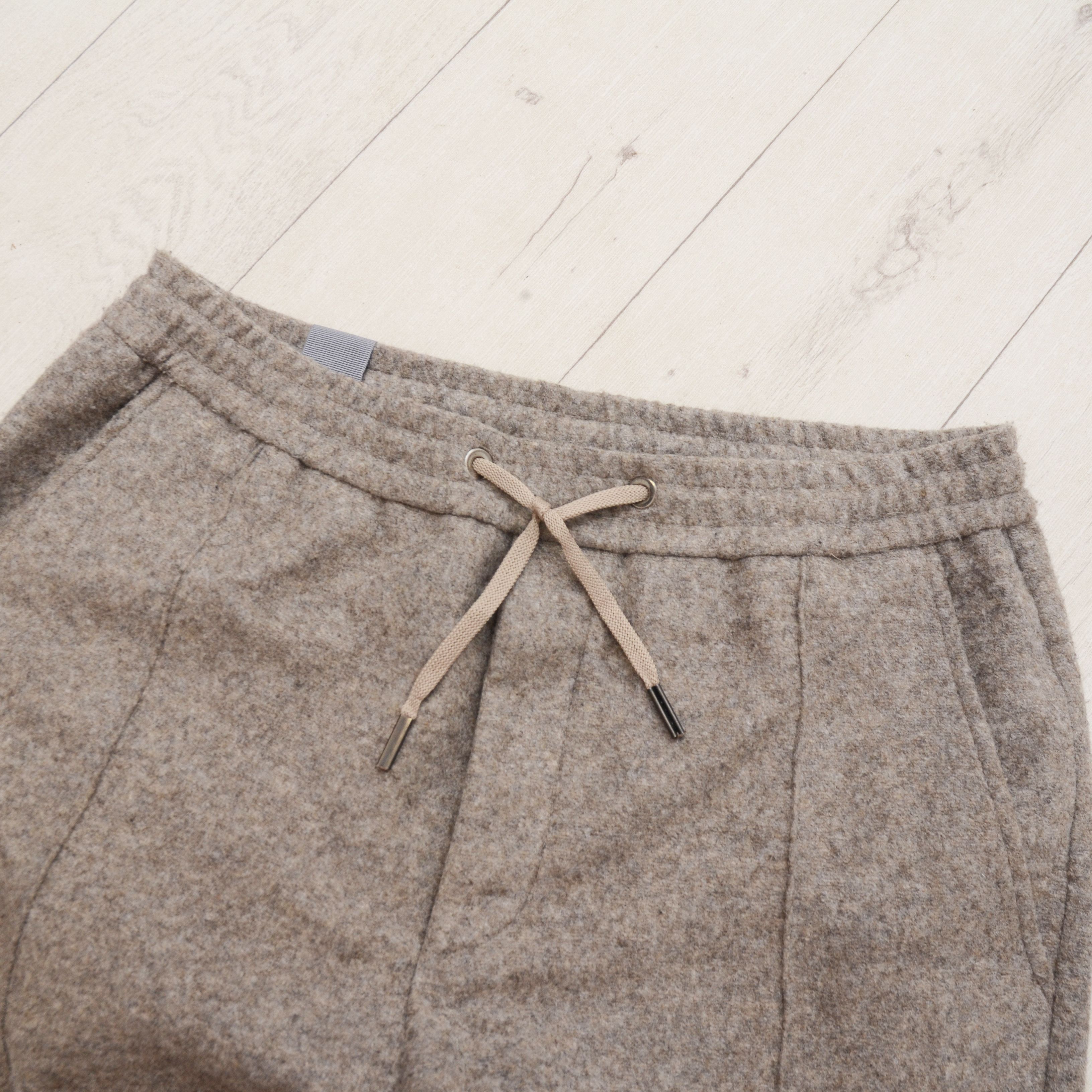 Other Luxury Hosio made of Yarn Beige Wool Cropet Pants Size 50 Size 40R - 7 Thumbnail