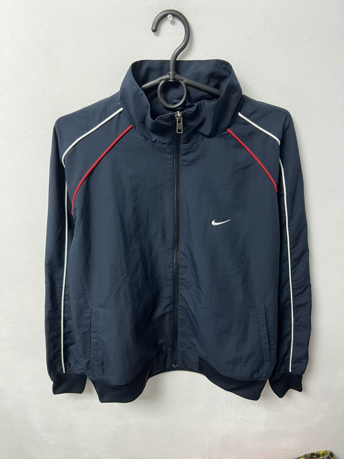 Nike Mens Vintage Nike track jacket nylon swoosh drill y2k rare Size US M / EU 48-50 / 2 - 2 Thumbnail