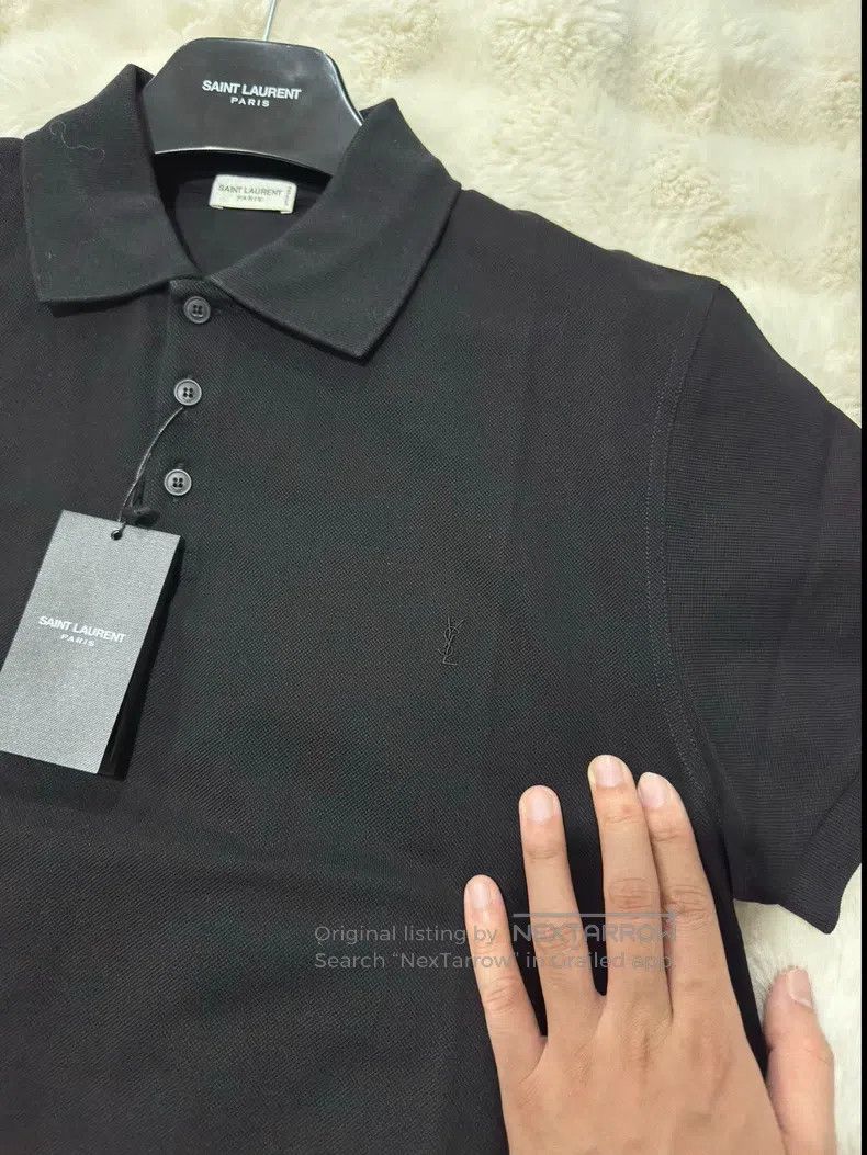 Saint Laurent Paris Saint Laurent Paris Men's Polo Shirt Size US XL / EU 56 / 4 - 3 Thumbnail