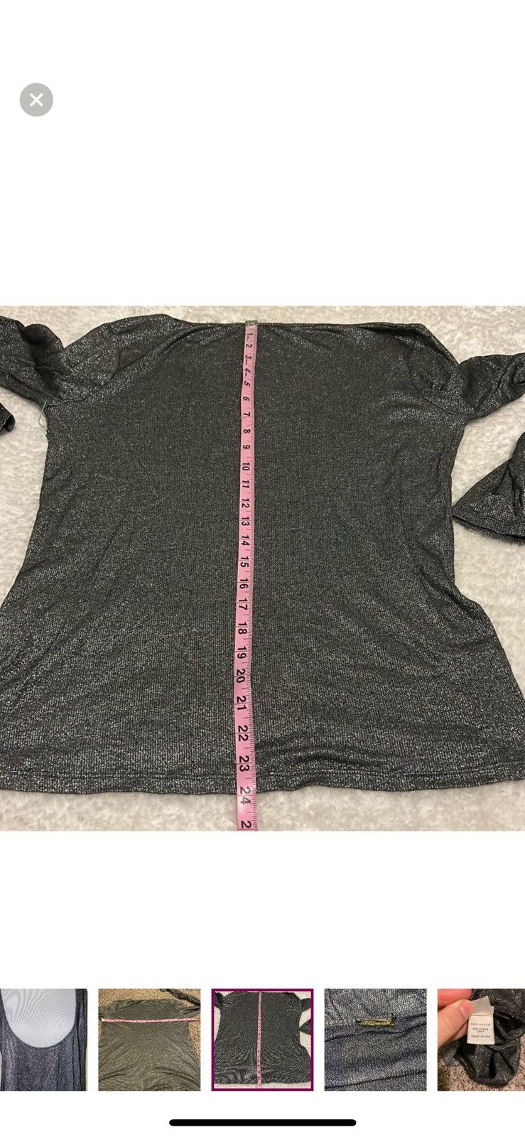 Rebecca Minkoff Rebecca minkoff sparkle deep scoopneck top Size L / US 10 / IT 46 - 4 Thumbnail
