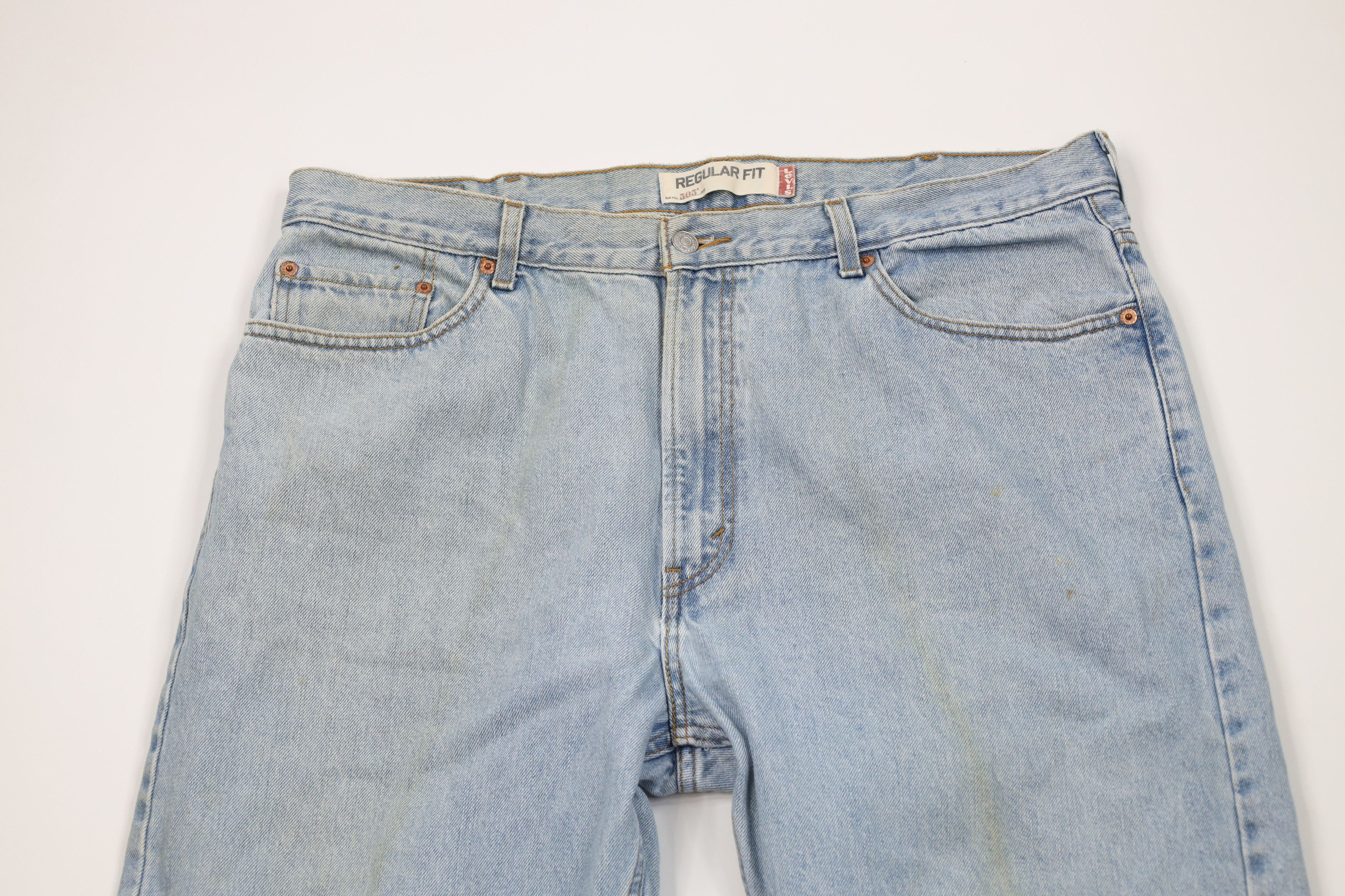 Levi's Vintage Y2K Levis 505 Regular Fit Straight Leg Denim Jeans Size US 40 / EU 56 - 2 Thumbnail